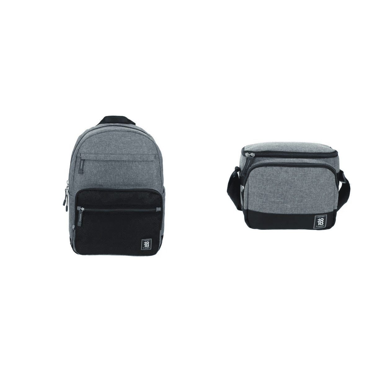 Kit Escolar 1818 by Chenson (Mochila + Lonchera) Gris Juvenil - Modelo 1865731, modelo 1865731-2-KC2O