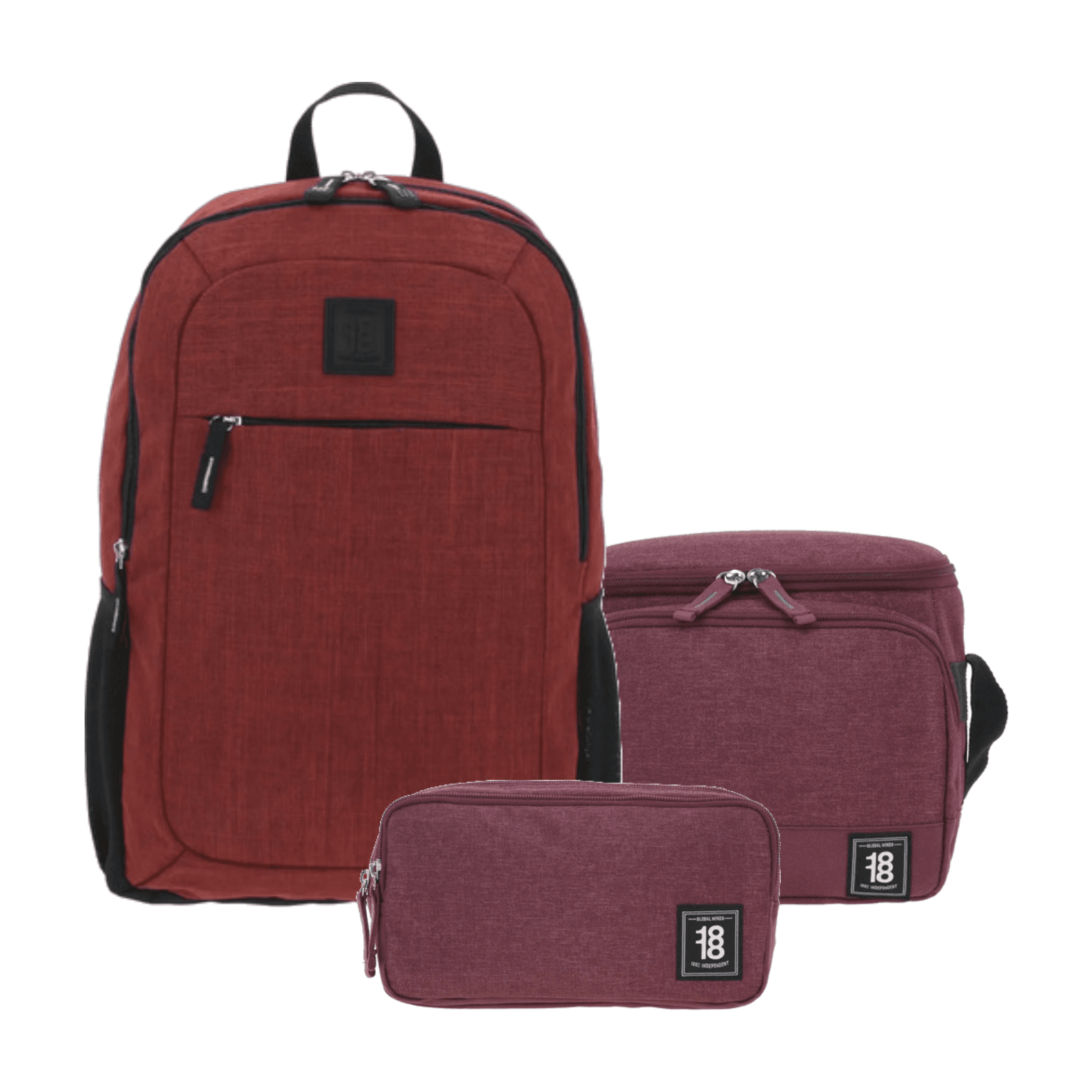 Kit Escolar 1818 by Chenson (Mochila + Lonchera + Lapicera) Magenta Juvenil - Modelo 1865937, modelo 1865937-M-KC3
