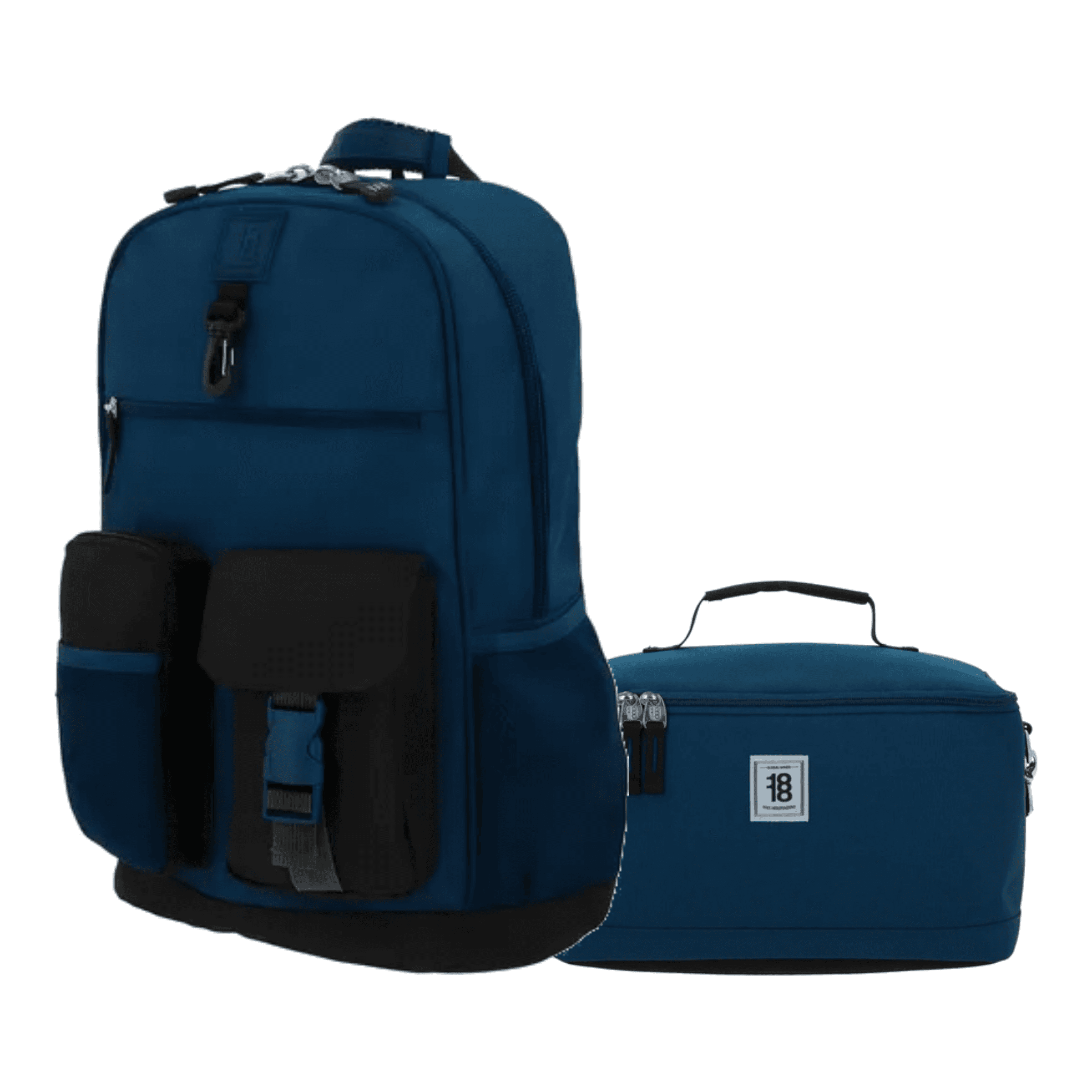 Kit Escolar 1818 by Chenson (Mochila + Lonchera) Azul Juvenil - Modelo 1870136, modelo 1870136-9-KC2O