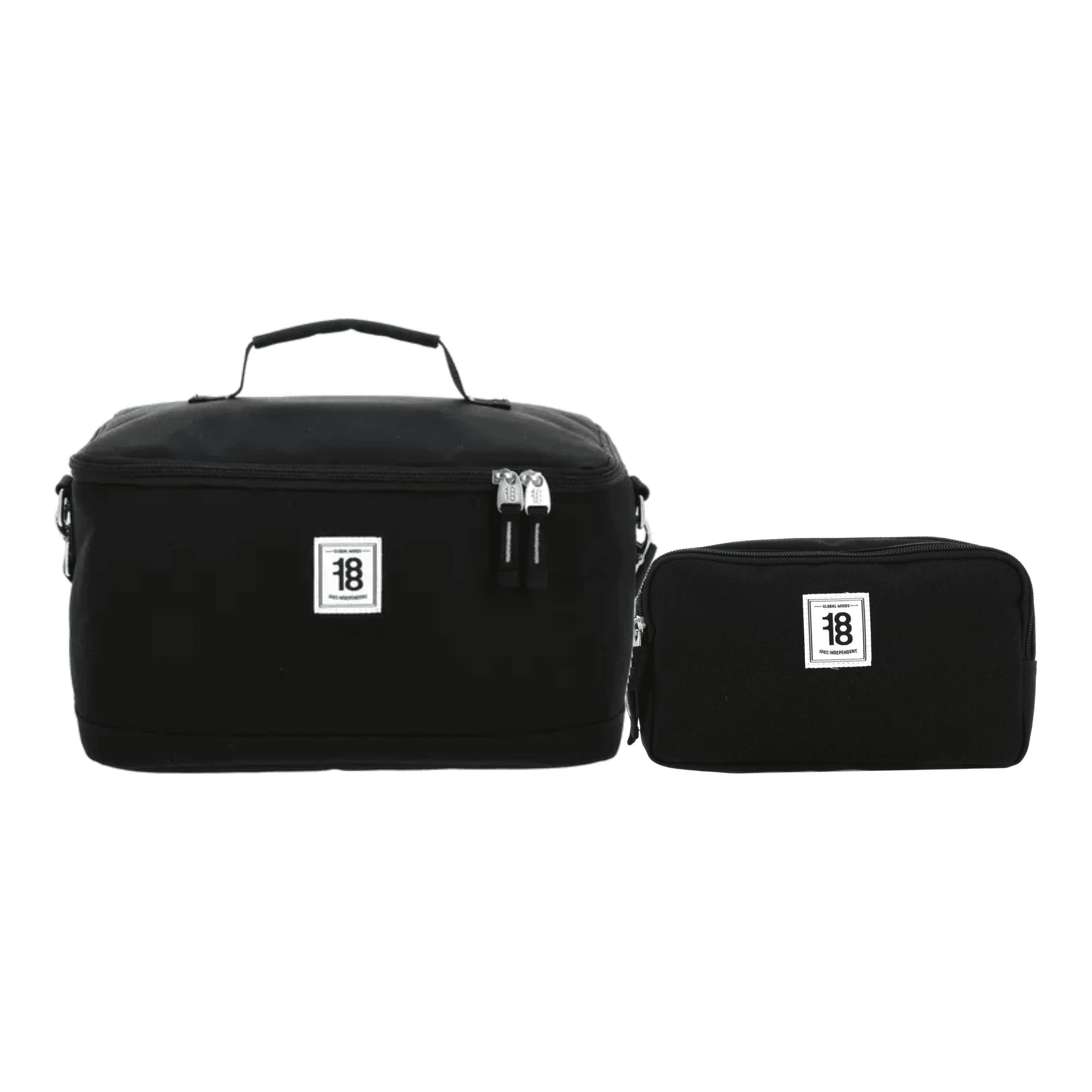 Kit Escolar 1818 by Chenson (Lonchera + Lapicera) Negro Juvenil - Modelo 1870137, modelo 1870137-3-K2OA
