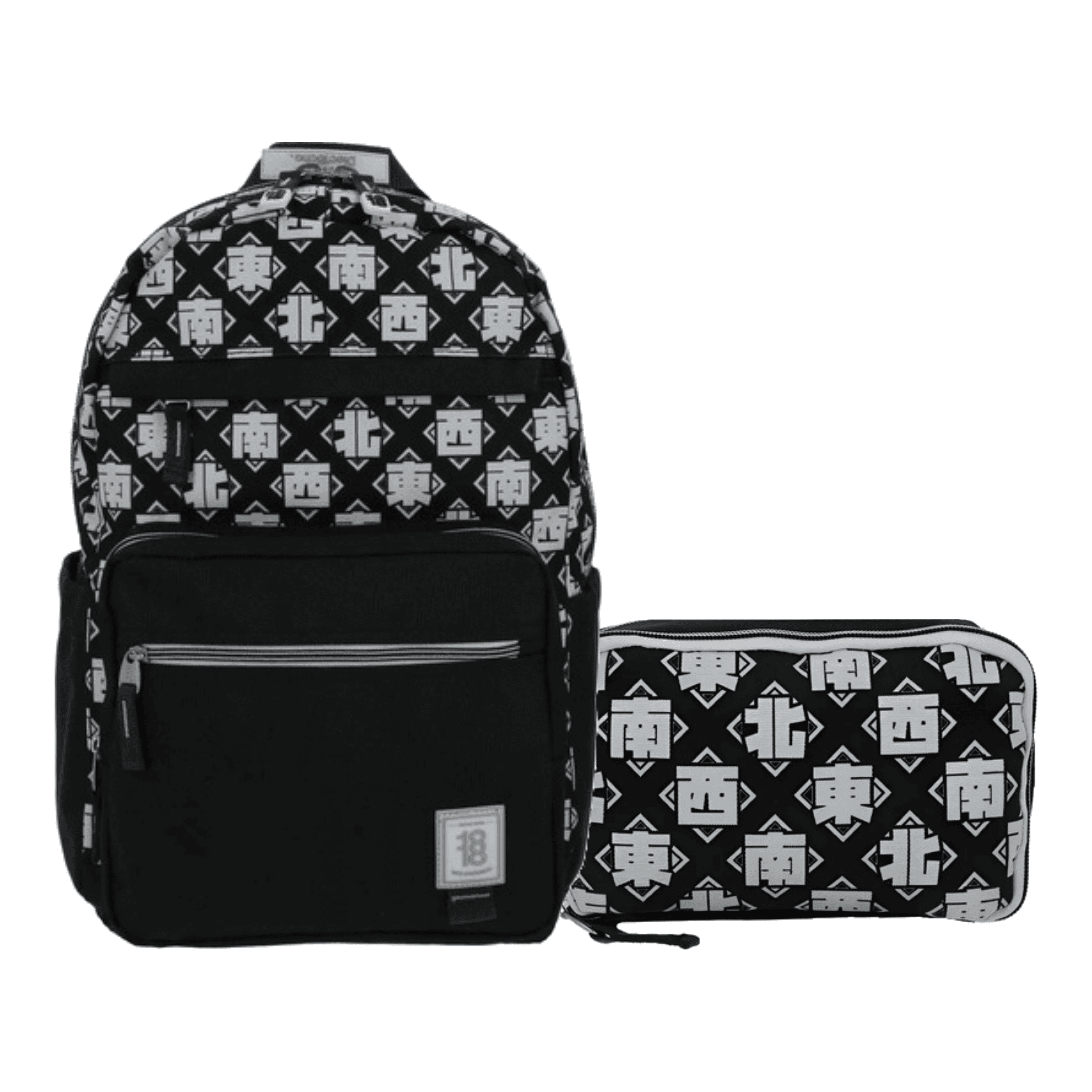 Kit Escolar 1818 by Chenson (Mochila + Lapicera) Negro Juvenil - Modelo 1870175, modelo 1870175-3-KC2A