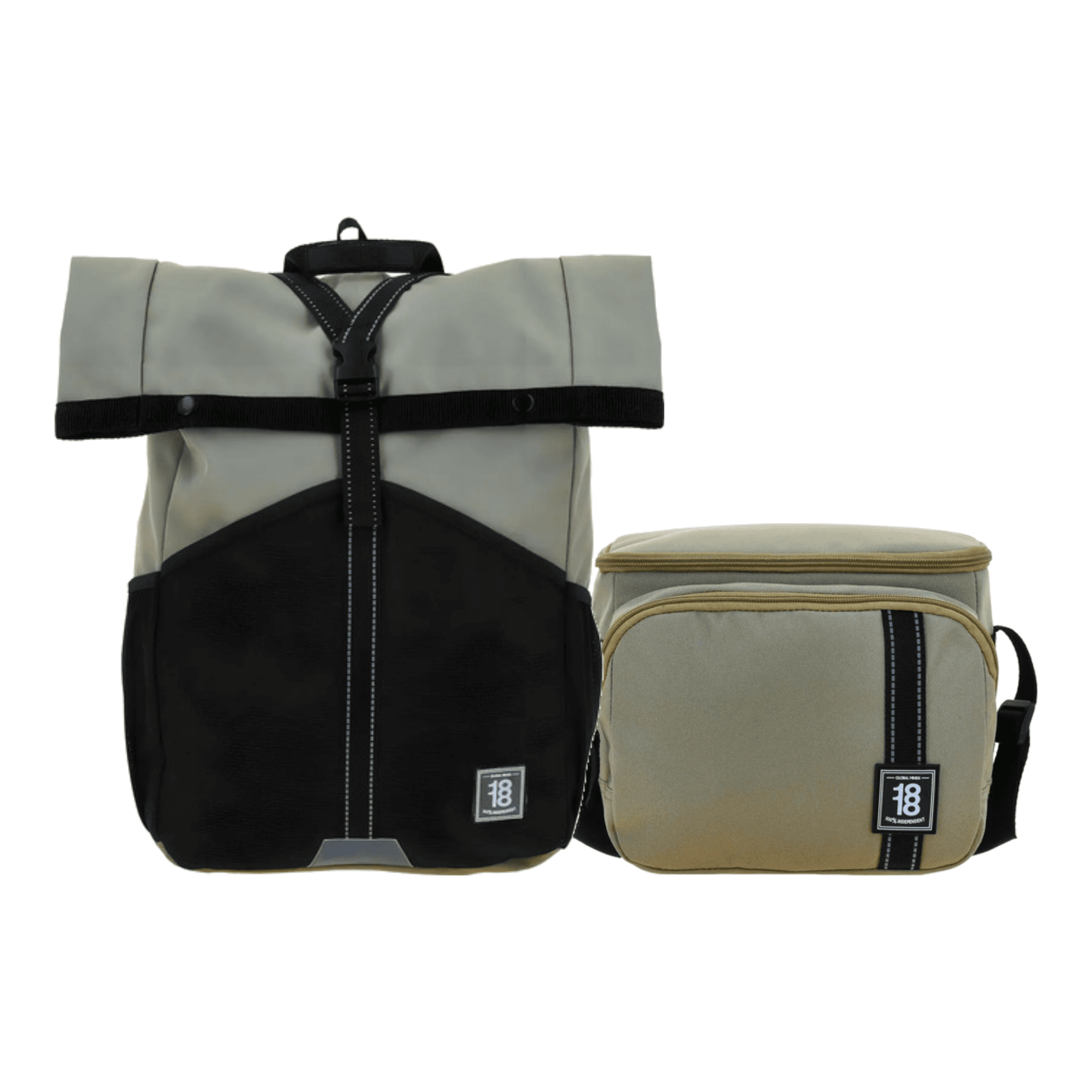 Kit Escolar 1818 by Chenson Mochila + Lonchera Gris Juvenil, modelo 1870247-2-KC2O