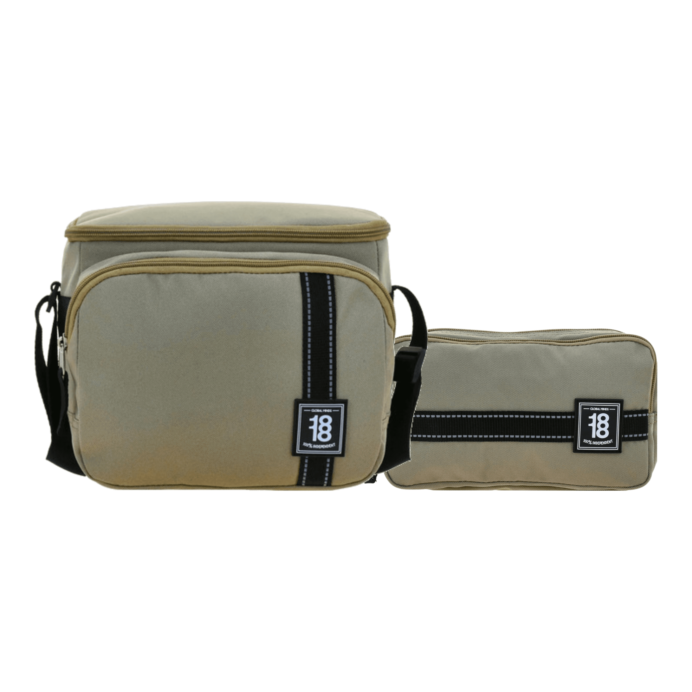 Kit Escolar 1818 by Chenson Lonchera + Lapicera Gris Juvenil - Modelo 1870248, modelo 1870248-2-K2OA