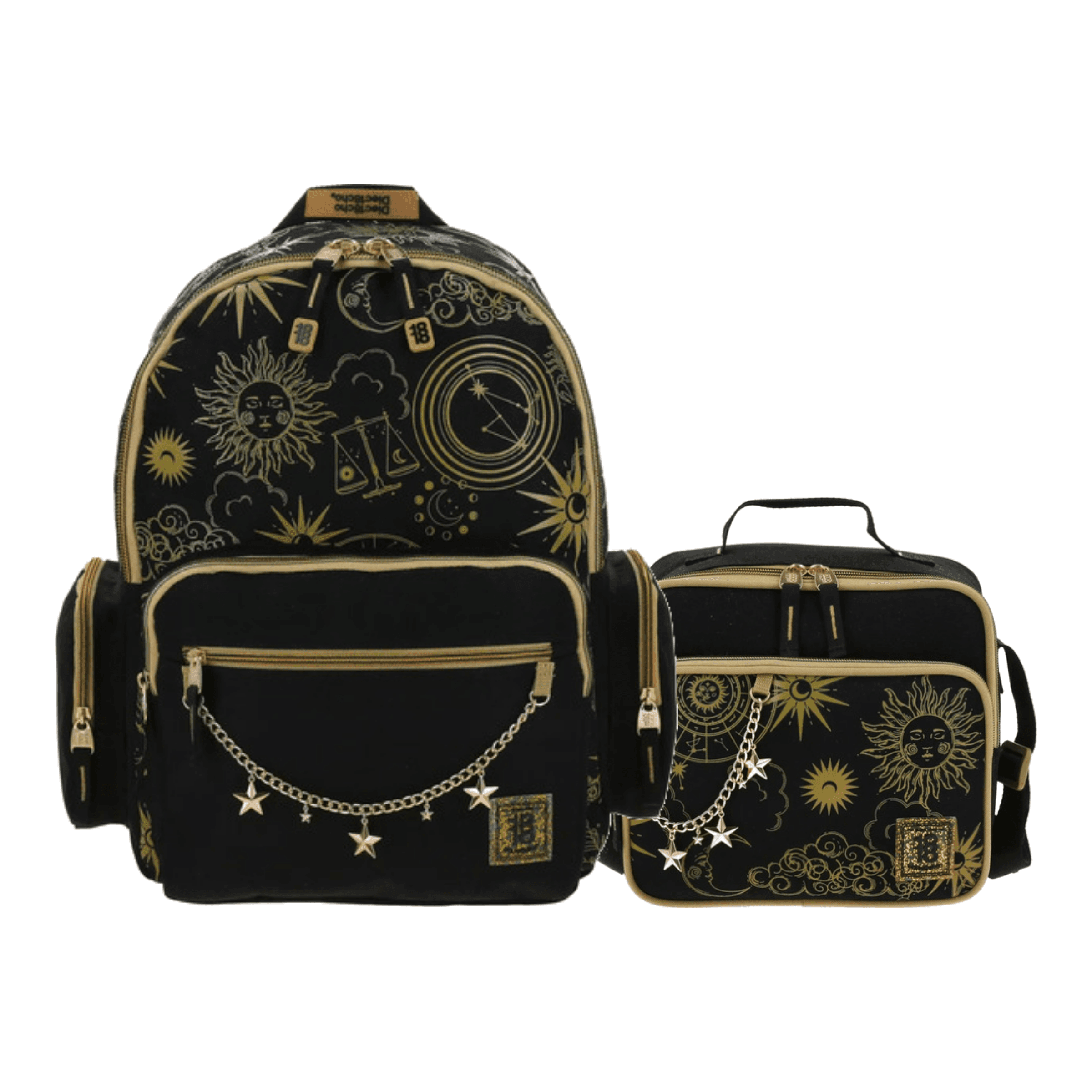Kit Escolar 1818 by Chenson Mochila + Lonchera Negro Juvenil - Modelo 1870646, modelo 1870646-3-KC2O