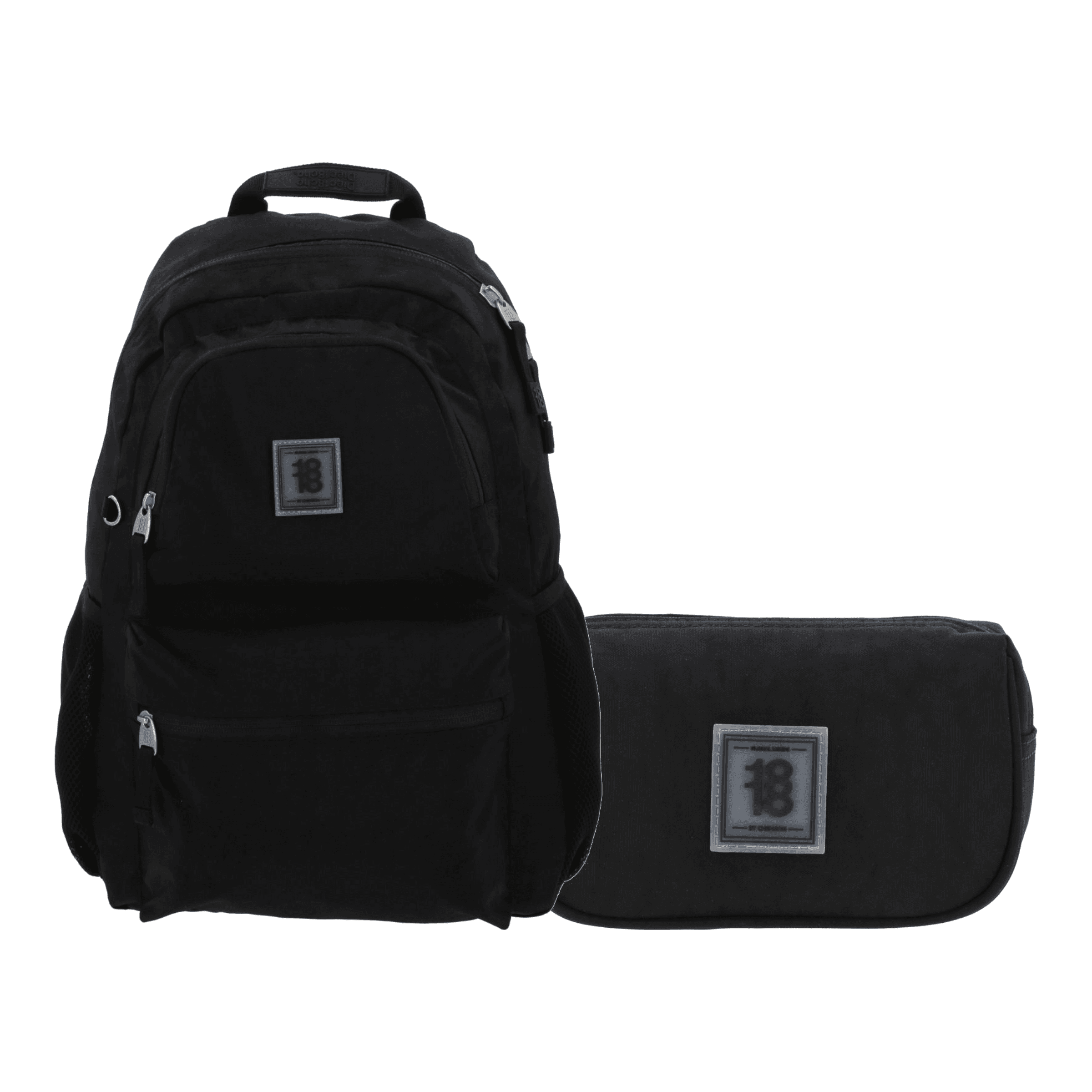 Kit Escolar 1818 by Chenson (Mochila + Mochila) Negro Juvenil - Modelo 1870938, modelo 1870938-3-KC2A