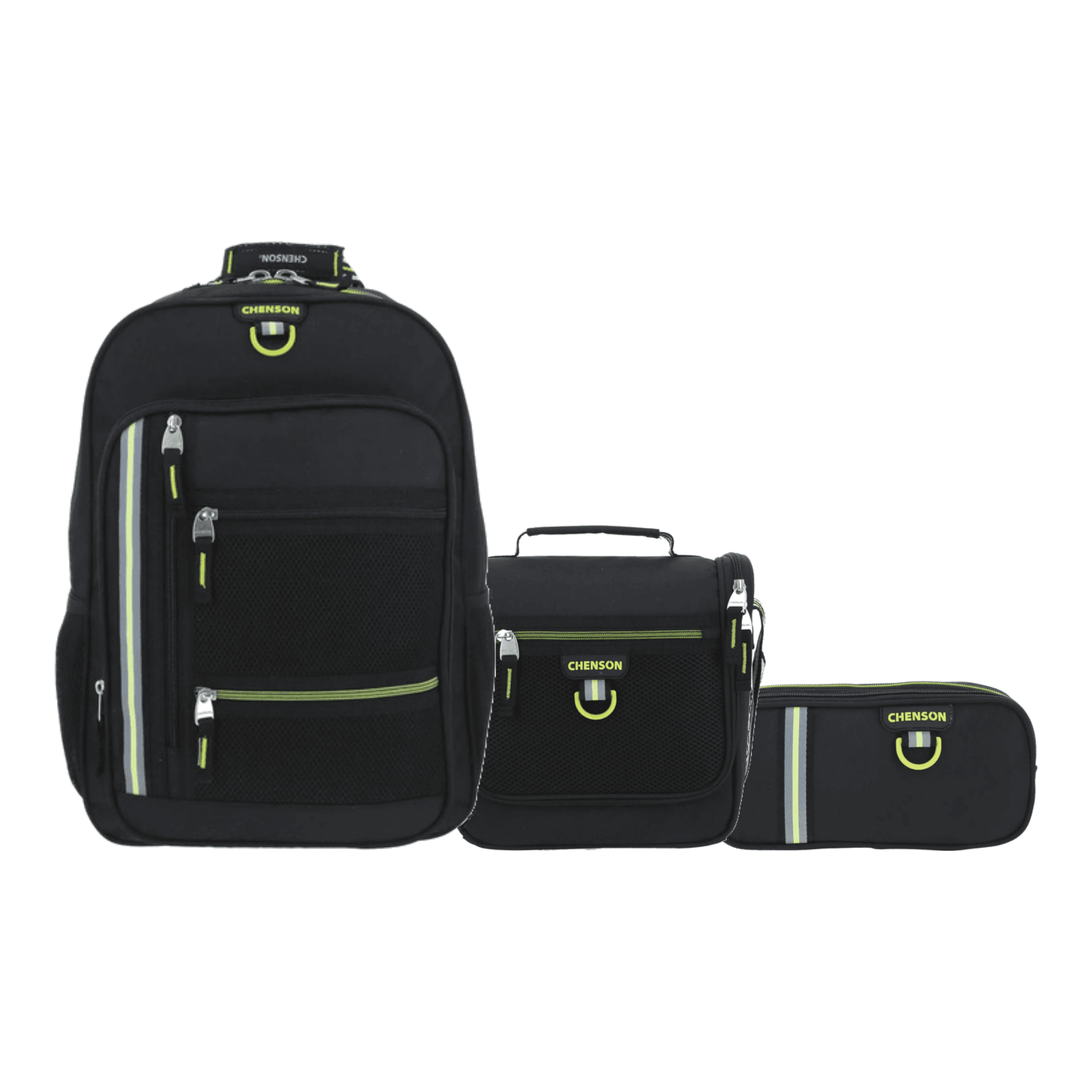 Kit Escolar Clásico by Chenson (Mochila + Lonchera + Lapicera) Negro, modelo CH66490-3-KC3