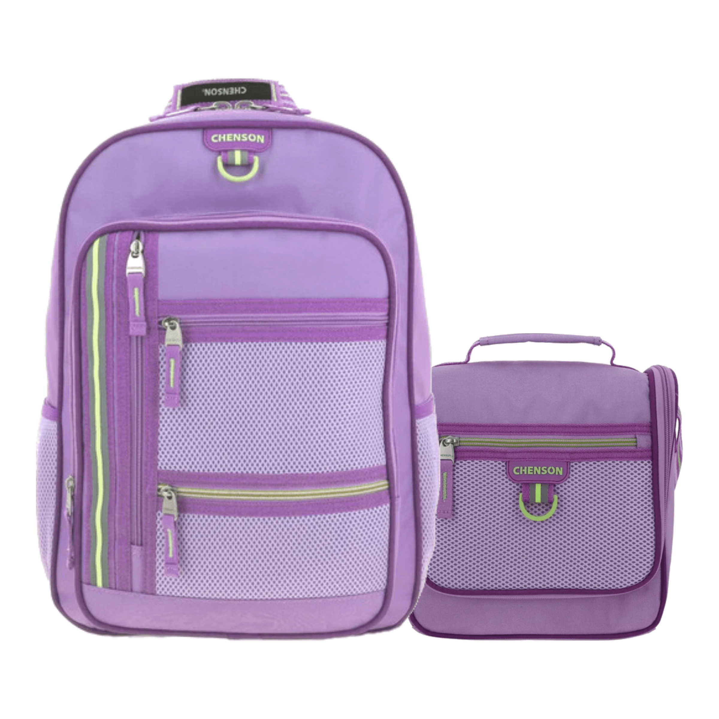 Kit Escolar Clásico by Chenson (Mochila + Lonchera) Uva, modelo CH66490-U-KC2O