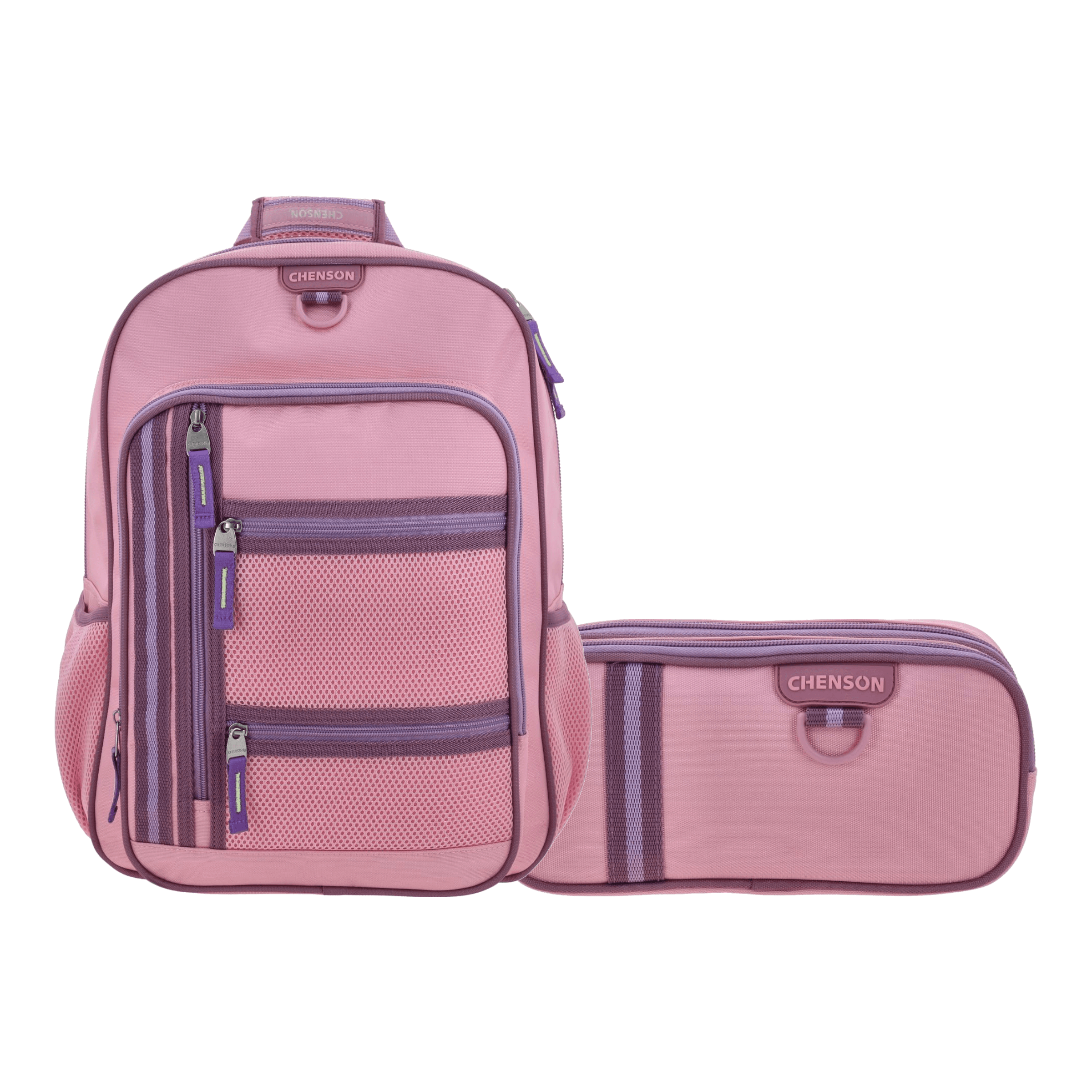 Kit Escolar Clásico by Chenson (Mochila + Lapicera) Rosa, modelo CH70930-P-KC2A
