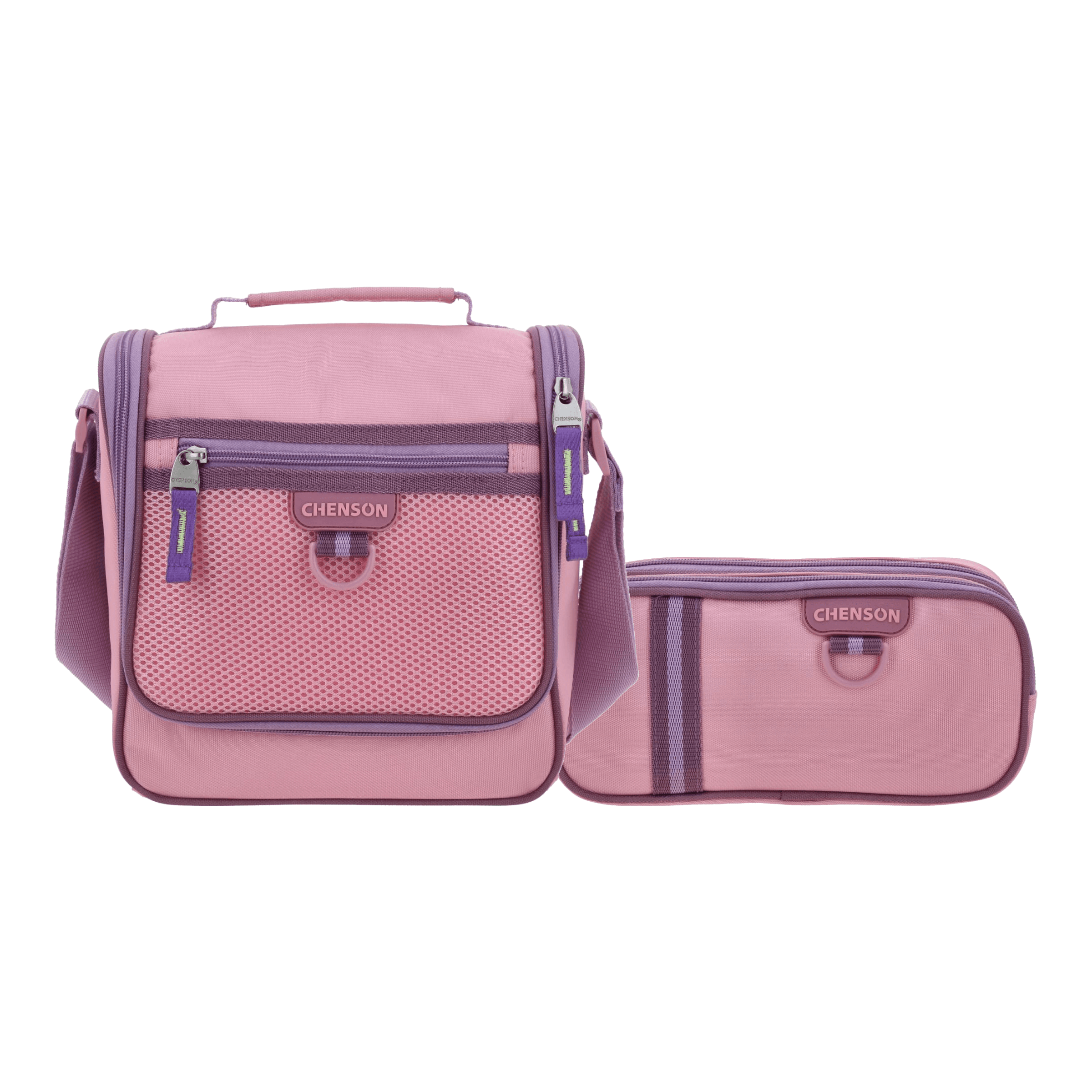Kit Escolar Chenson Clásico (Lonchera + Lapicera) Rosa, modelo CH70931-P-K2OA