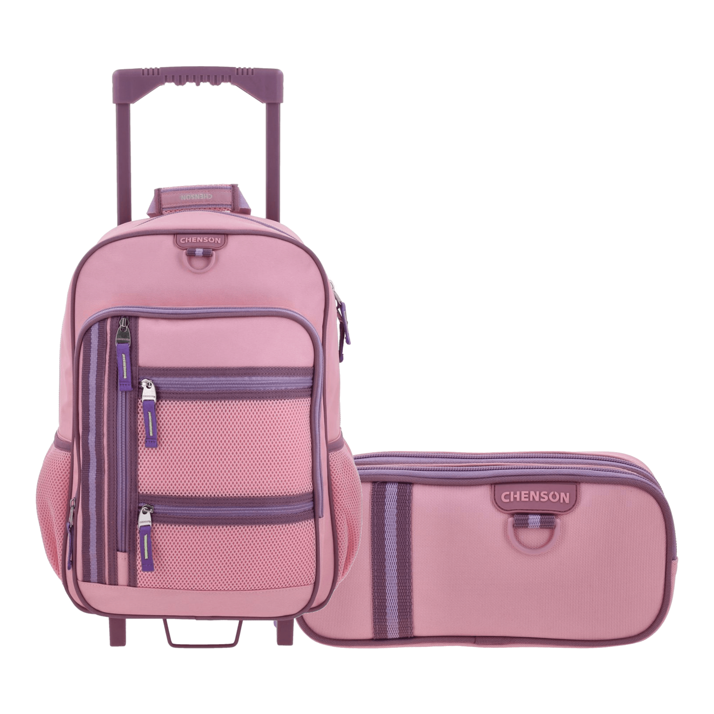 Kit Escolar Chenson Clásico (Mochila + Lapicera) Rosa, modelo CH70933-P-KB2A