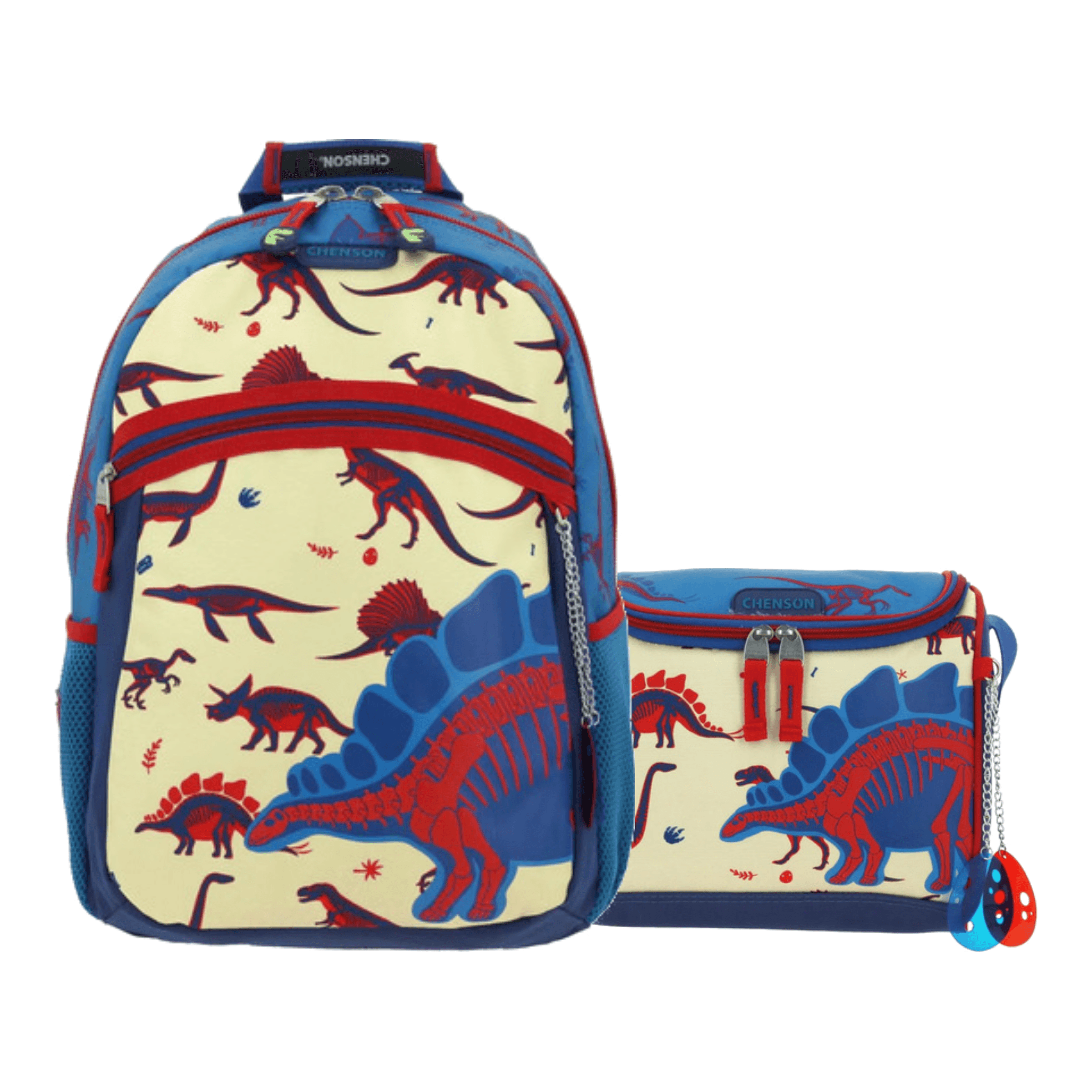 Kit Escolar Chenson Original Mochila + Lonchera Azul Infantil, modelo CO66448-9-KC2O