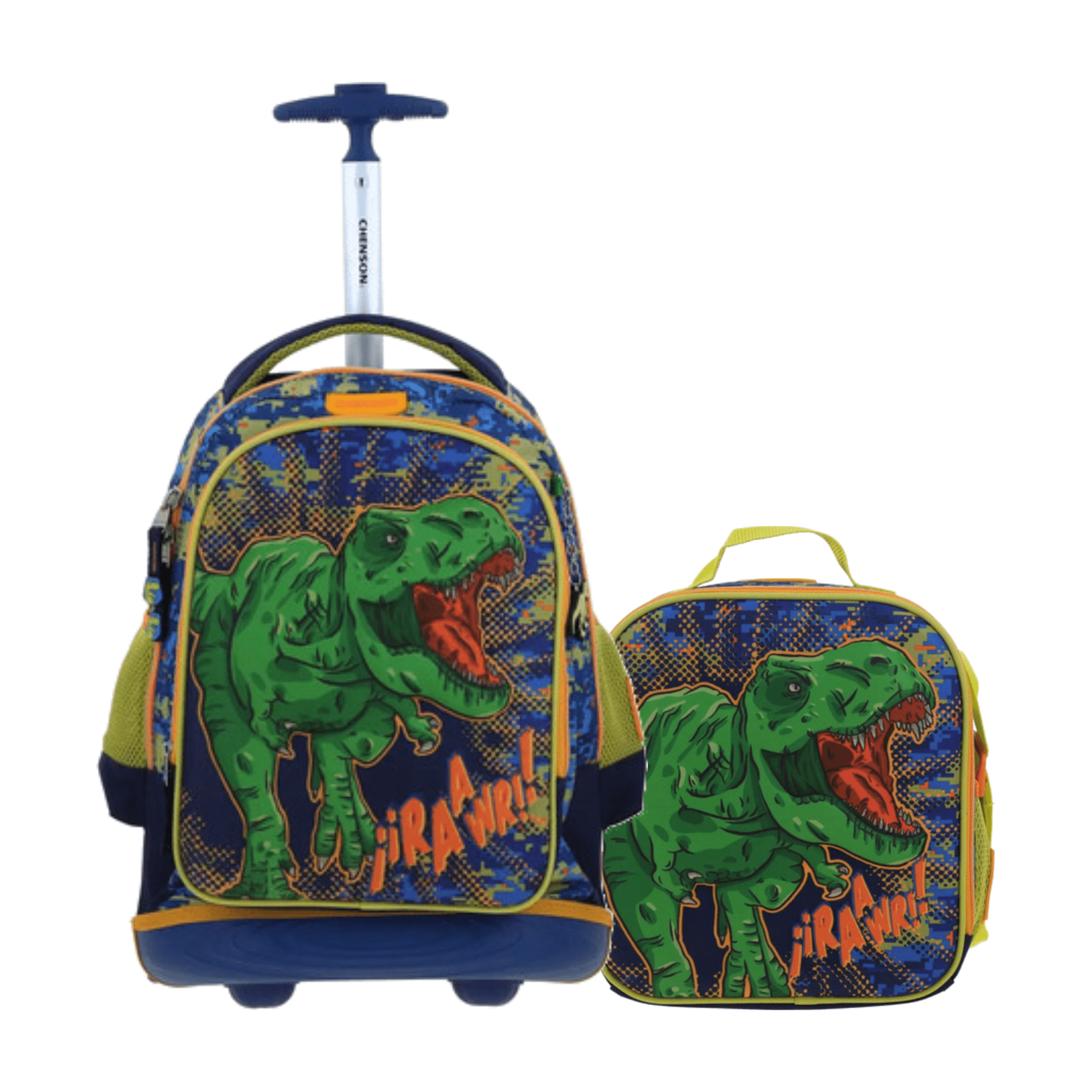 Kit Escolar Chenson Original Mochila con Ruedas + Lonchera Azul Infantil - Modelo CO70438, modelo CO70438-9-KB2O