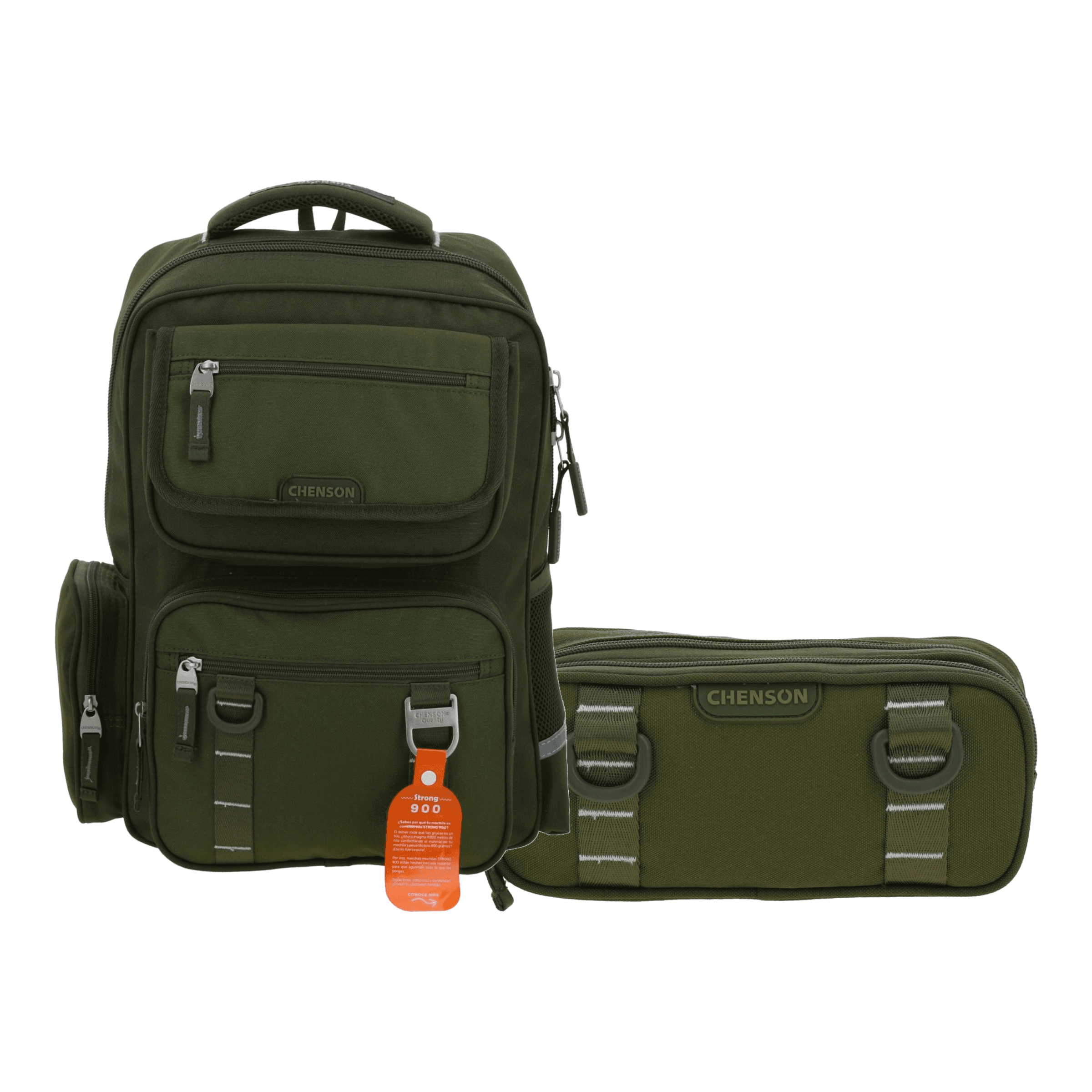 Kit Escolar Chenson Original (Mochila + Lapicera) Verde Seco - Modelo CO70911, modelo CO70911-A-KC2A