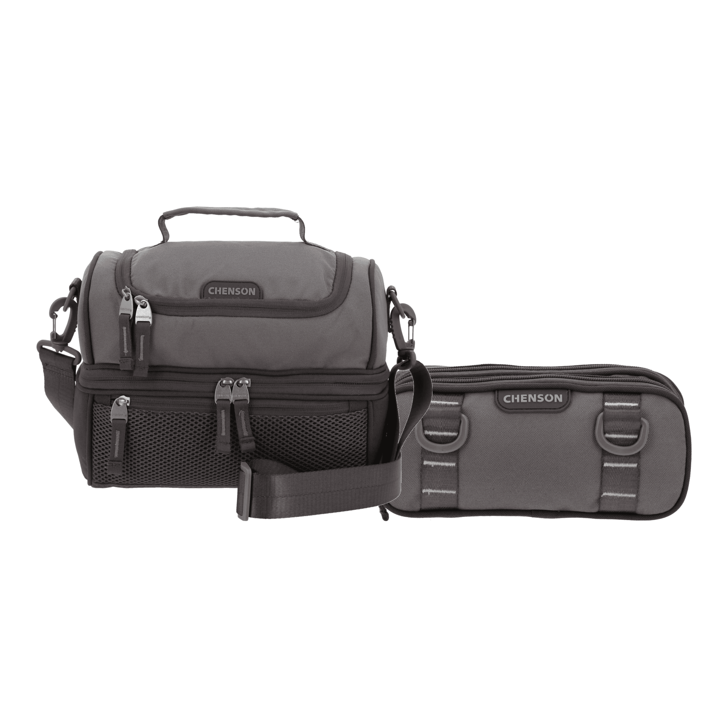 Kit Escolar Mochila + Mochila by Chenson Original Gris, modelo CO70912-2-K2OA
