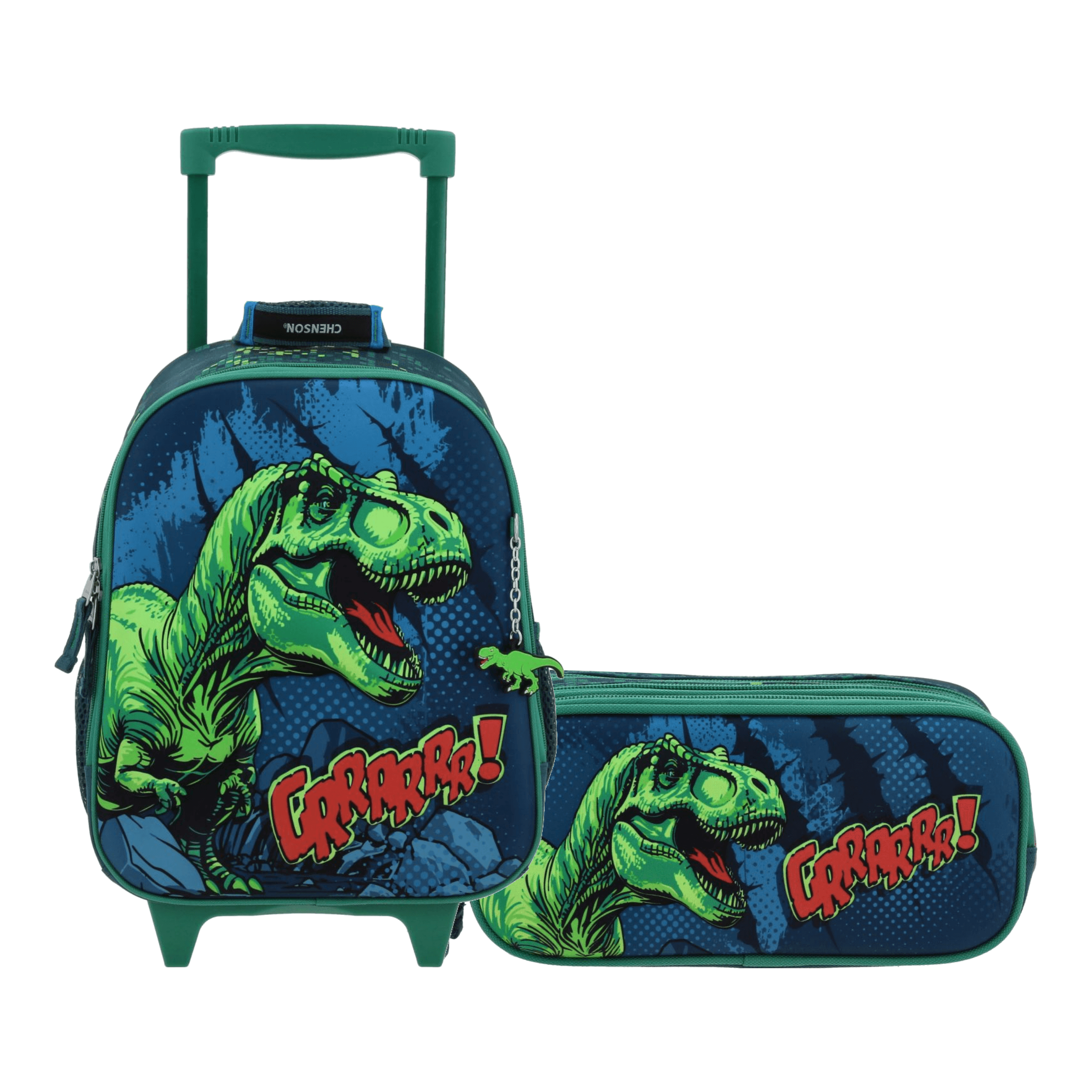 Kit Escolar Chenson Original (Mochila con Ruedas + Lapicera) Azul, modelo CO71190-9-KB2A