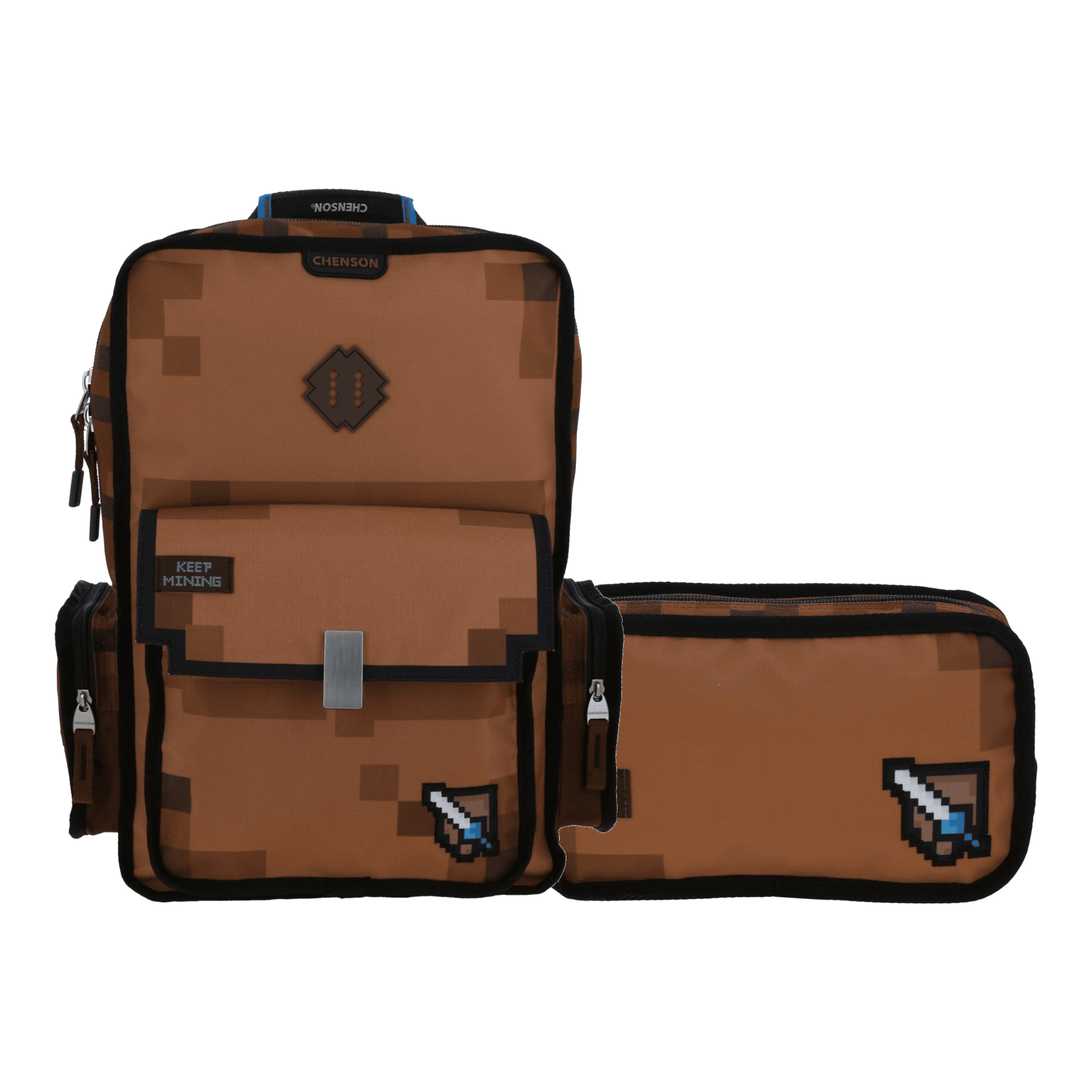 Kit Escolar Chenson Original (Mochila + Lapicera) Café, modelo CO71192-B-KC2A