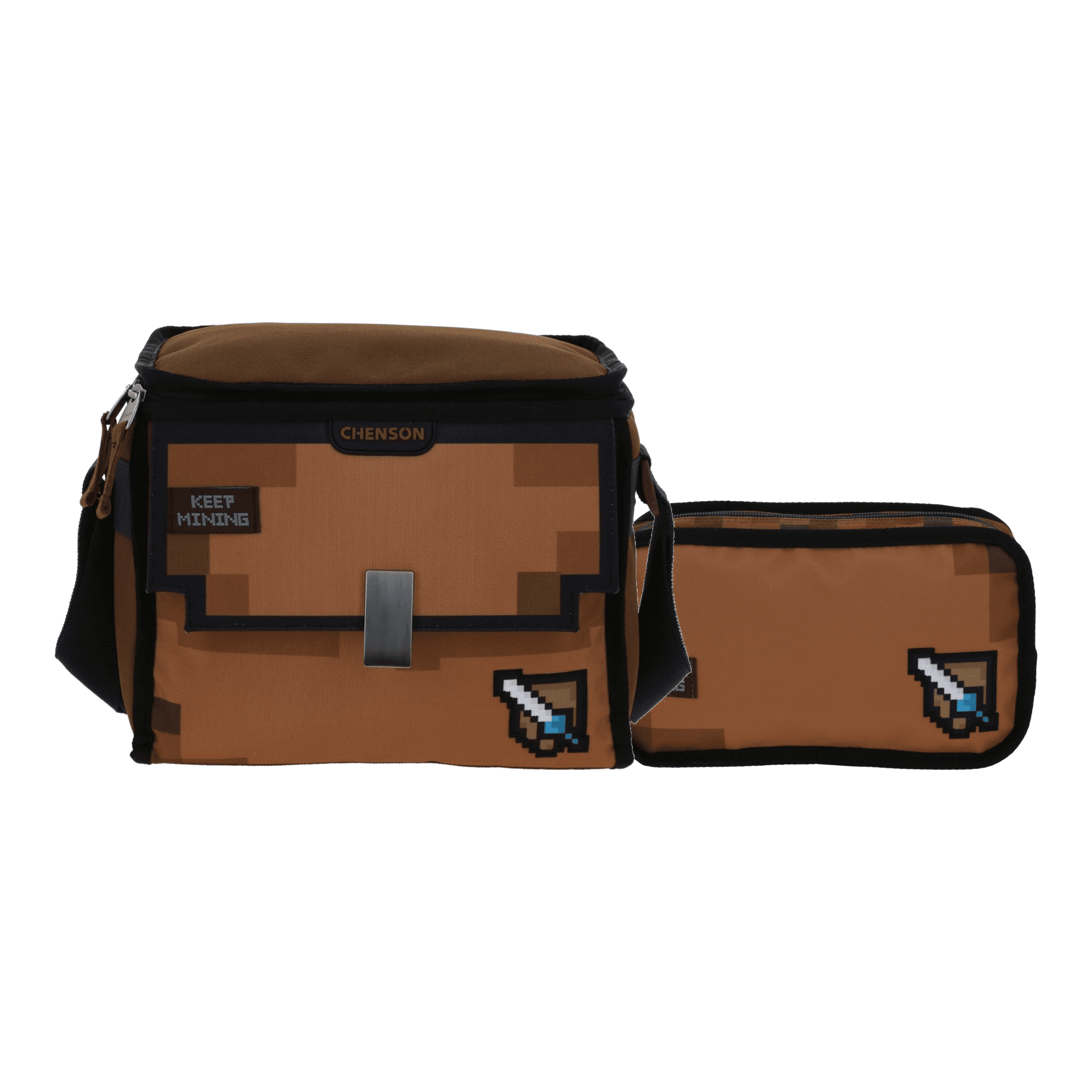 Kit Escolar Mochila + Mochila by Chenson Original Café, modelo CO71193-B-K2OA