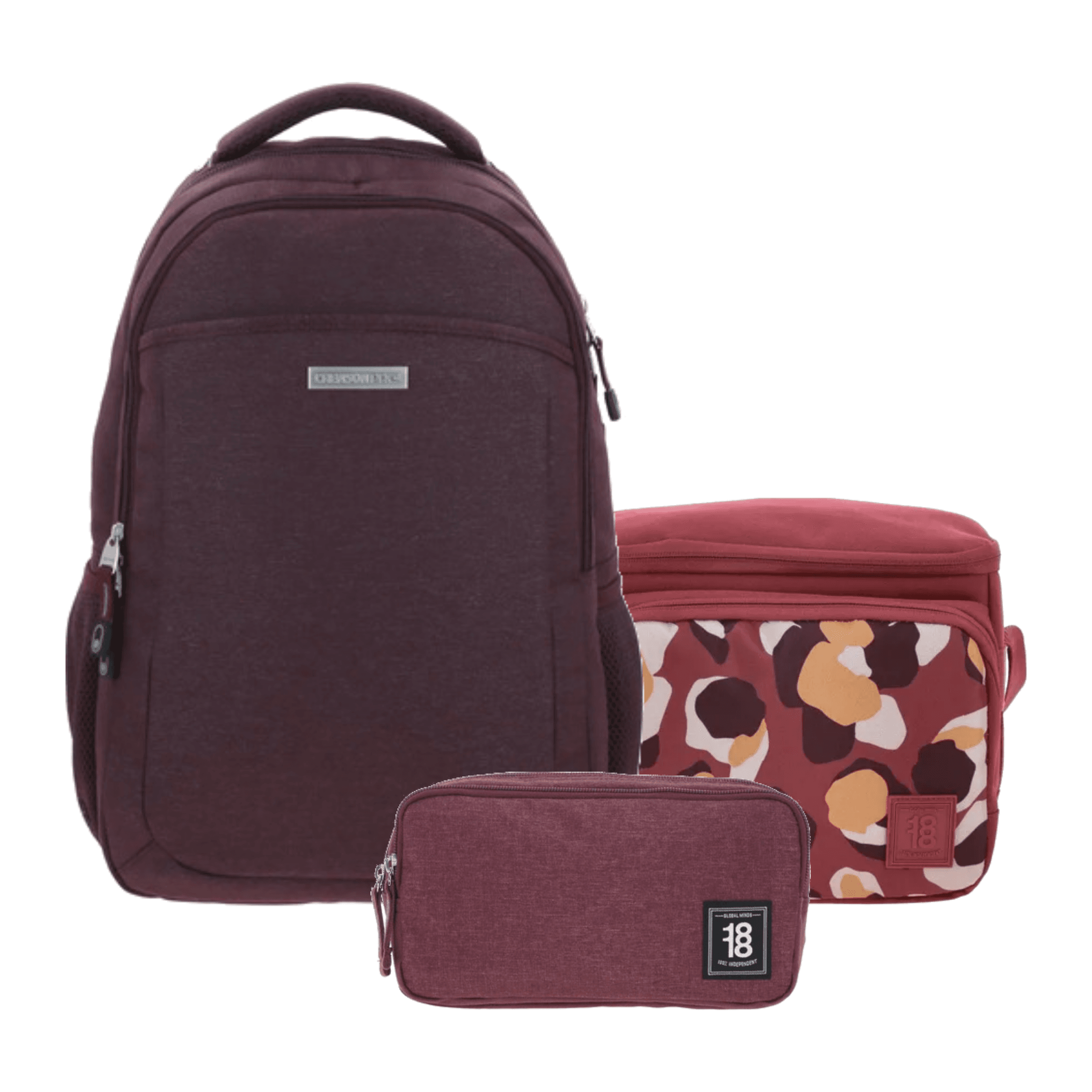 Kit Escolar Chenson Pro (Mochila + Lonchera + Lapicera) Magenta - Modelo CP65928, modelo CP65928-M-KC3
