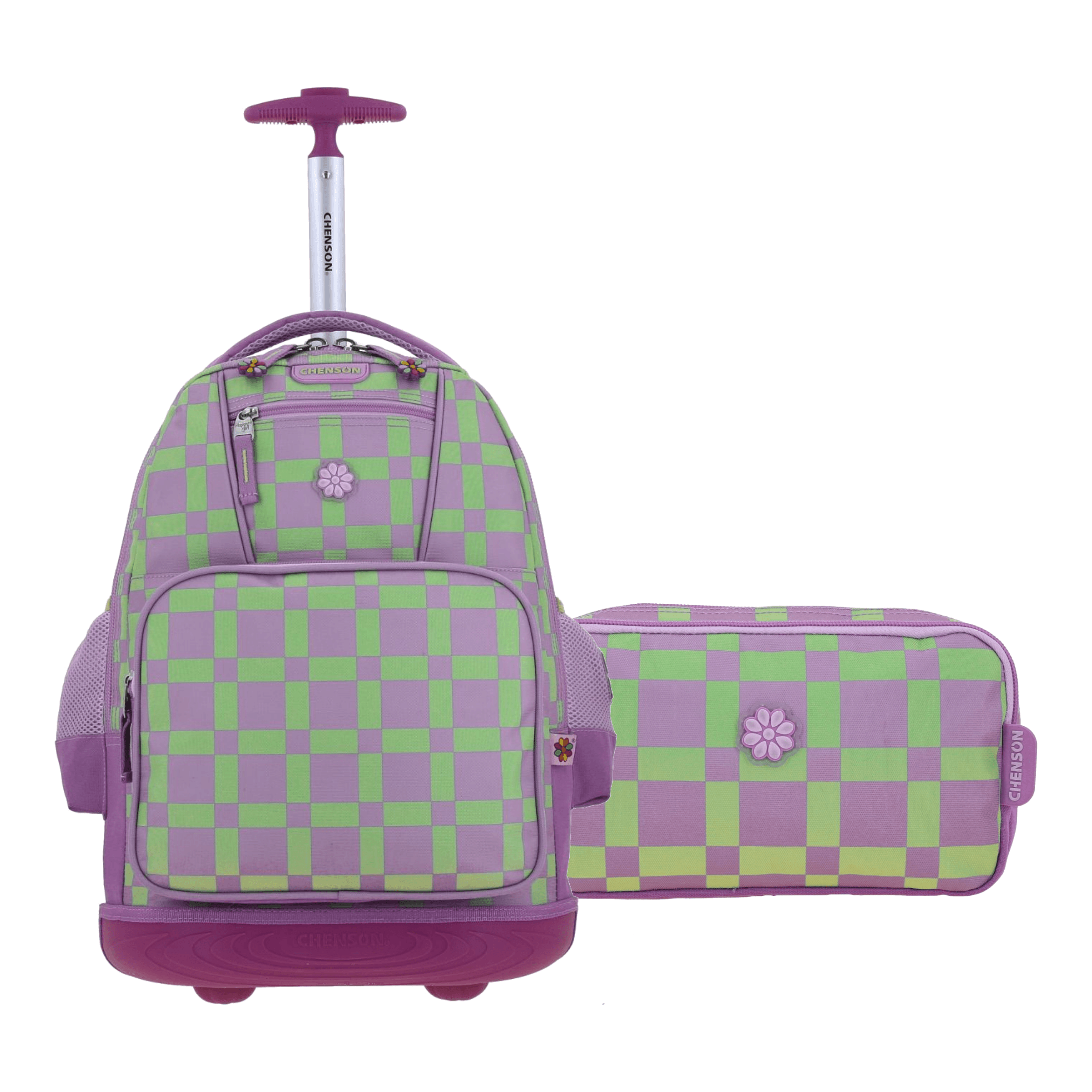 Kit Escolar Happy Girl by Chenson Mochila + Lapicera Uva Infantil, modelo HG66519-U-KC2A