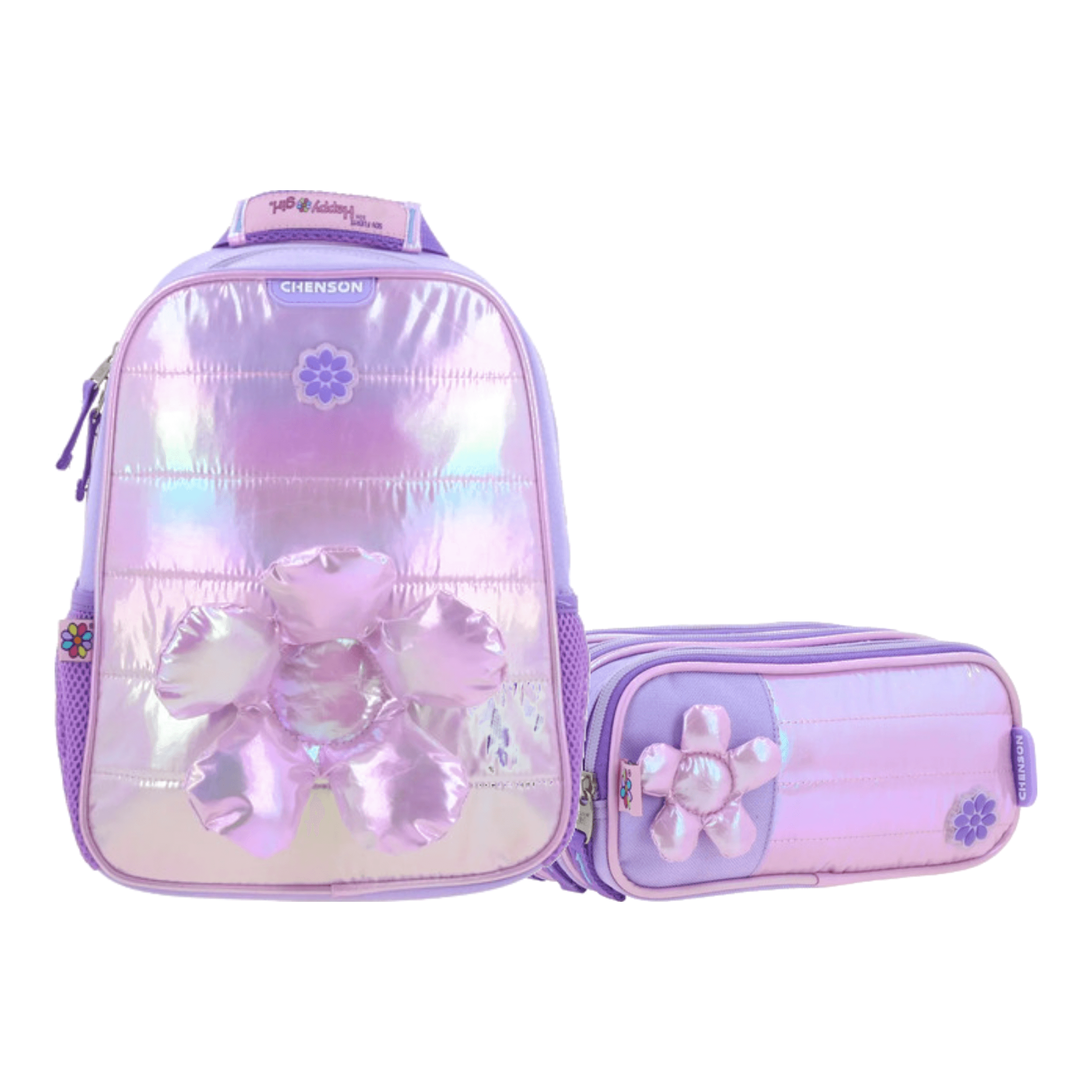 Kit Escolar Happy Girl by Chenson (Mochila + Lapicera) Violeta Infantil - Modelo HG70331, modelo HG70331-V-KC2A