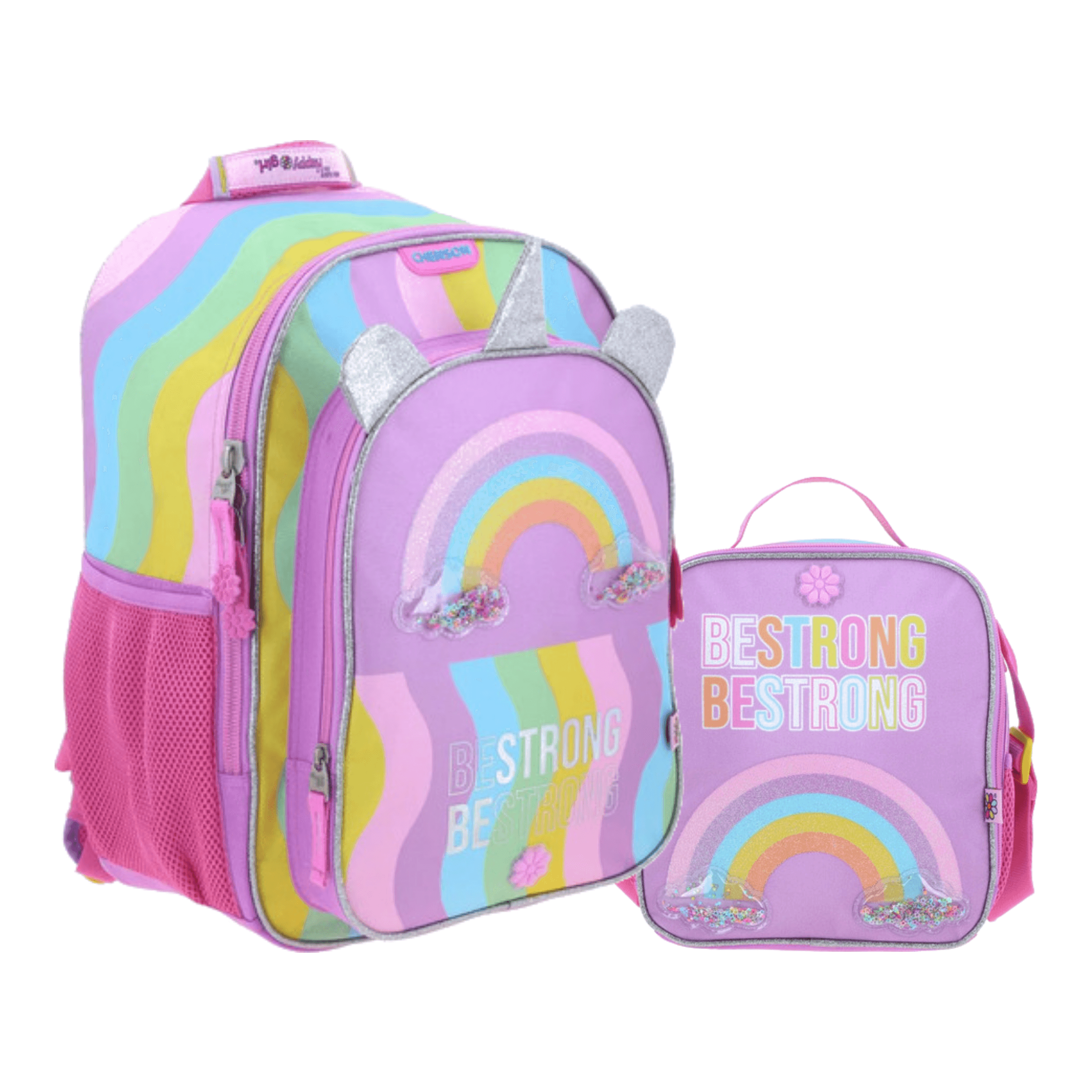 Kit Escolar Happy Girl by Chenson (Mochila + Lonchera) Multicolor Infantil, modelo HG70403-C-KC2O
