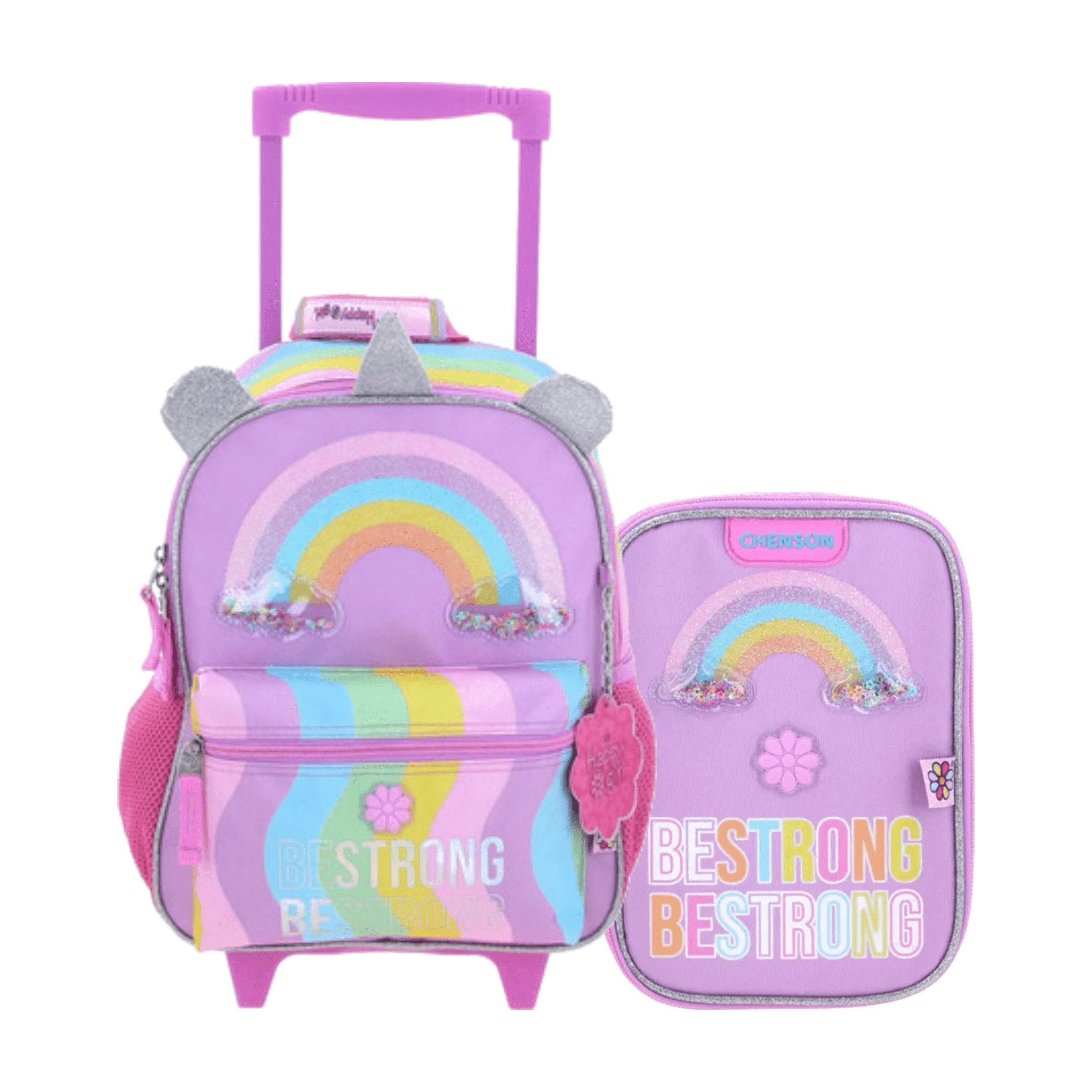 Kit Escolar Happy Girl by Chenson Mochila + Lapicera Multicolor, modelo HG70406-C-KB2A
