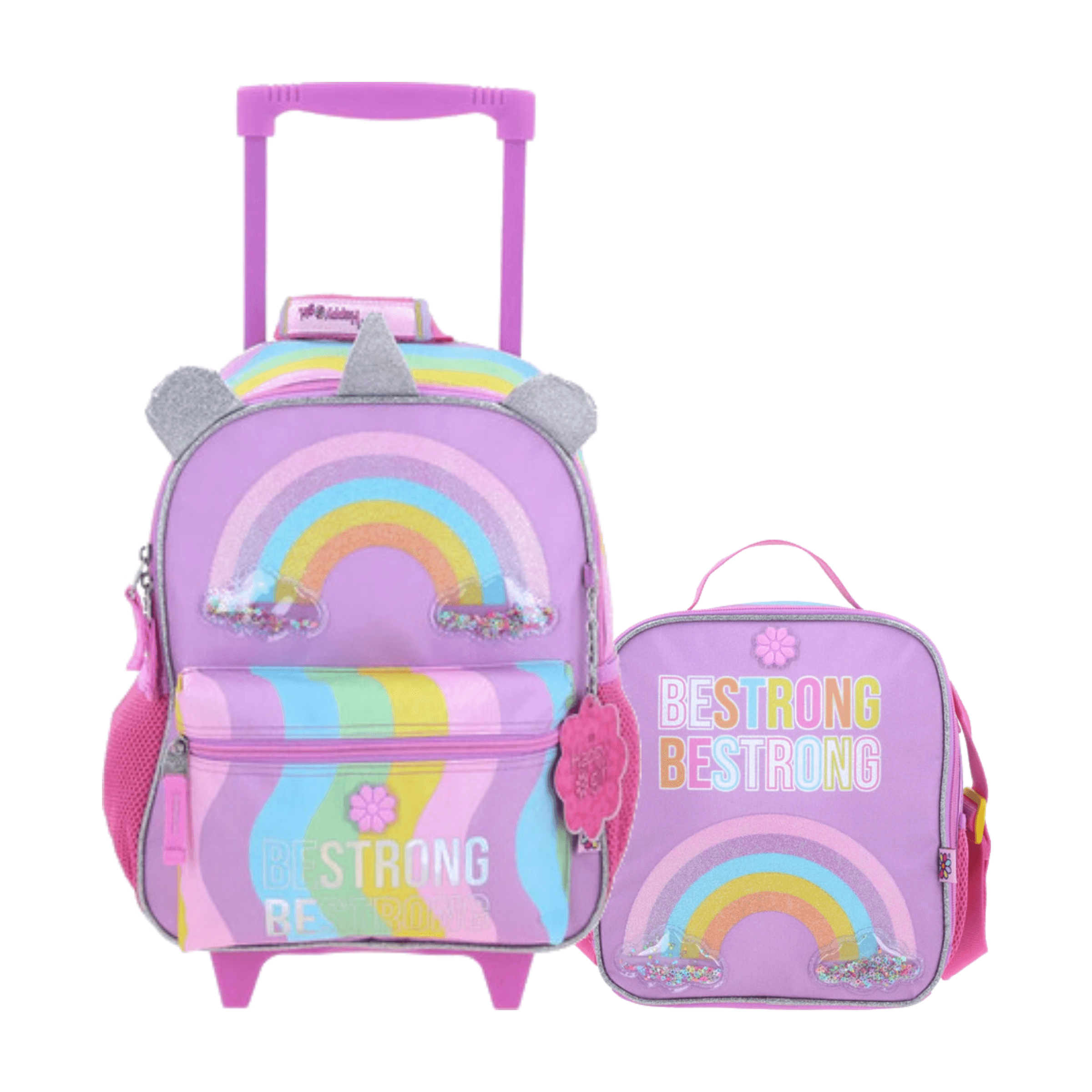 Kit Escolar Happy Girl by Chenson (Mochila con Ruedas + Lonchera) Multicolor Infantil, modelo HG70406-C-KB2O