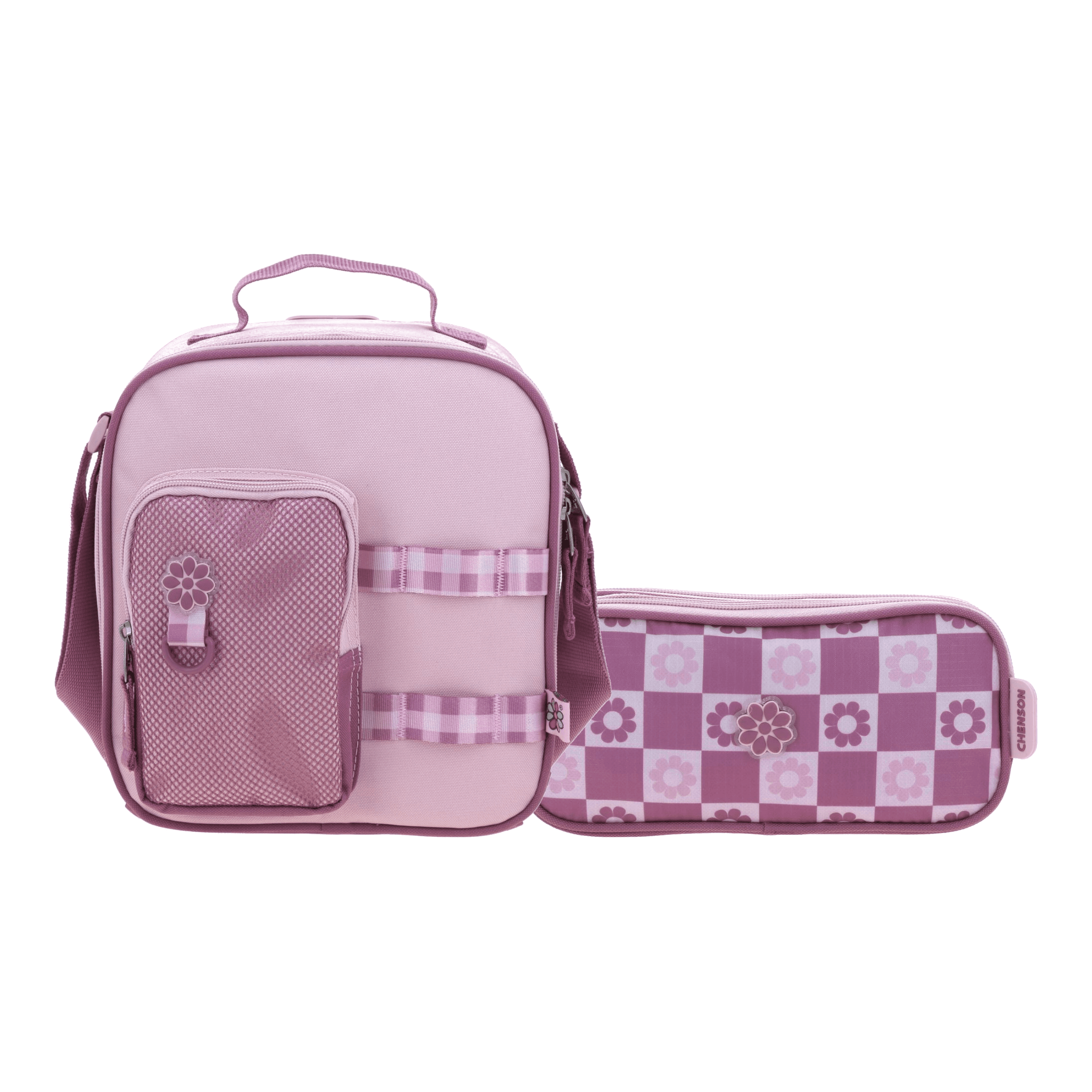 Kit Escolar Happy Girl by Chenson (Lonchera + Lapicera) Rosa Infantil - Modelo HG70898, modelo HG70898-P-K2OA