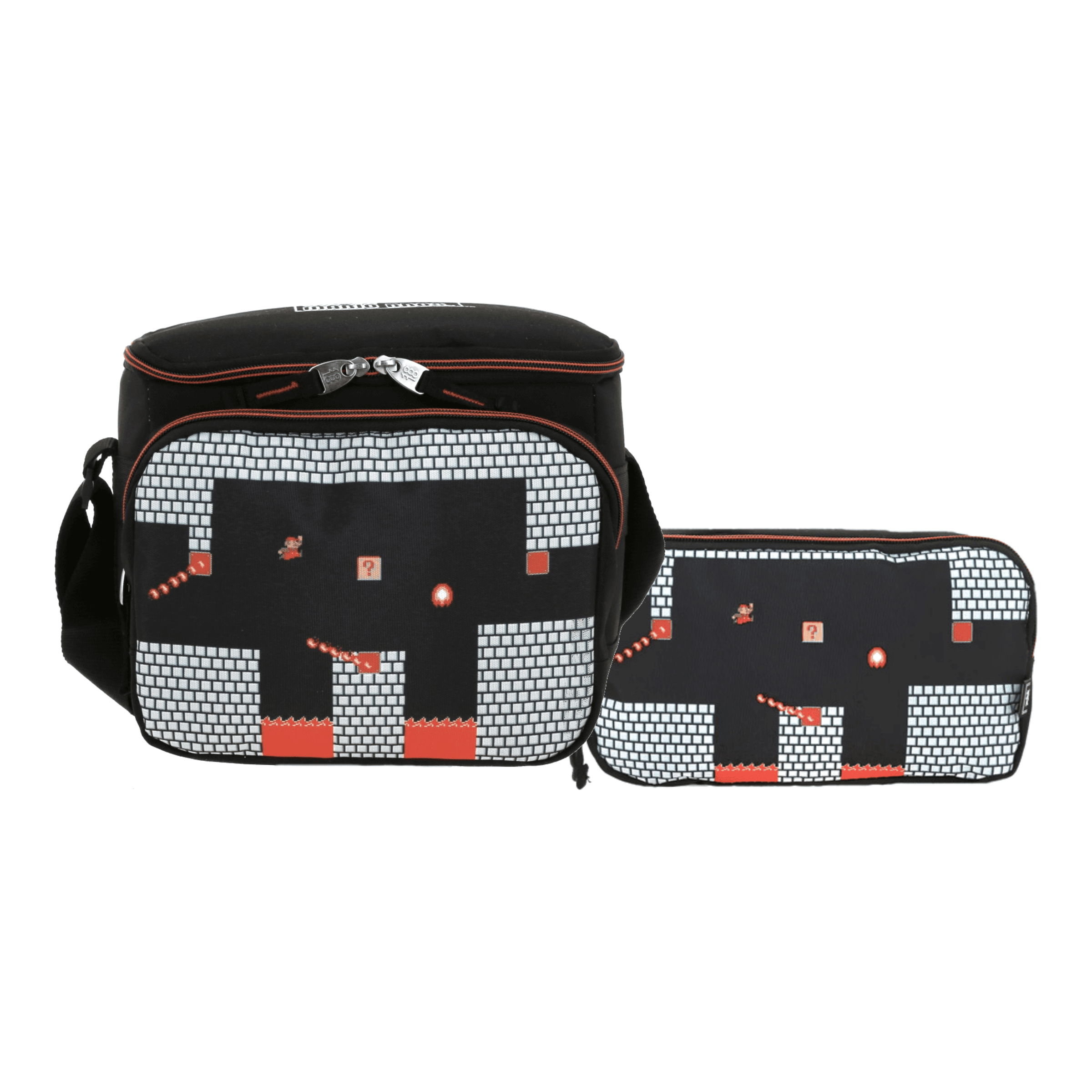 Kit Escolar Mario Bros by Chenson (Lonchera + Lapicera) Negro Infantil - Modelo MB66157, modelo MB66157-3-K2OA