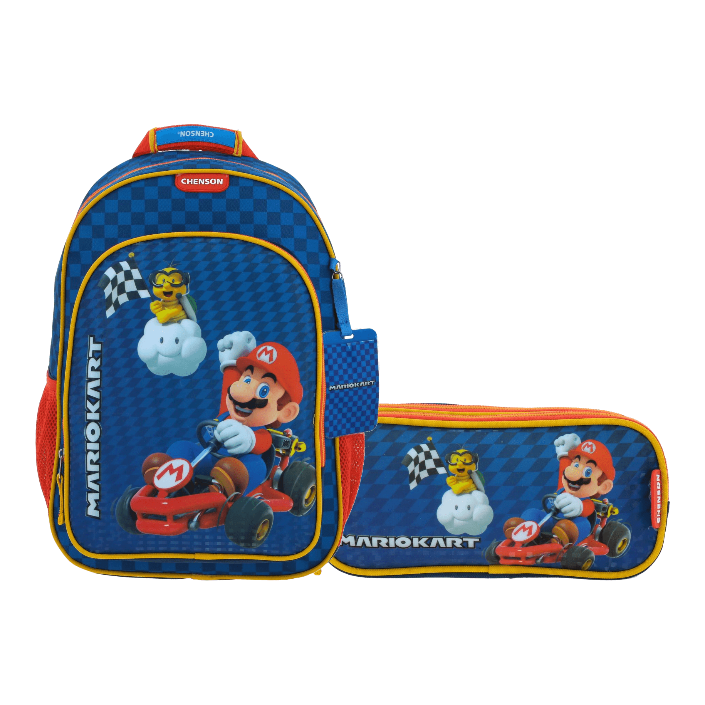 Kit Escolar Mario Bros by Chenson Mochila + Lapicera Azul Infantil - Modelo MB66163, modelo MB66163-9-KC2A