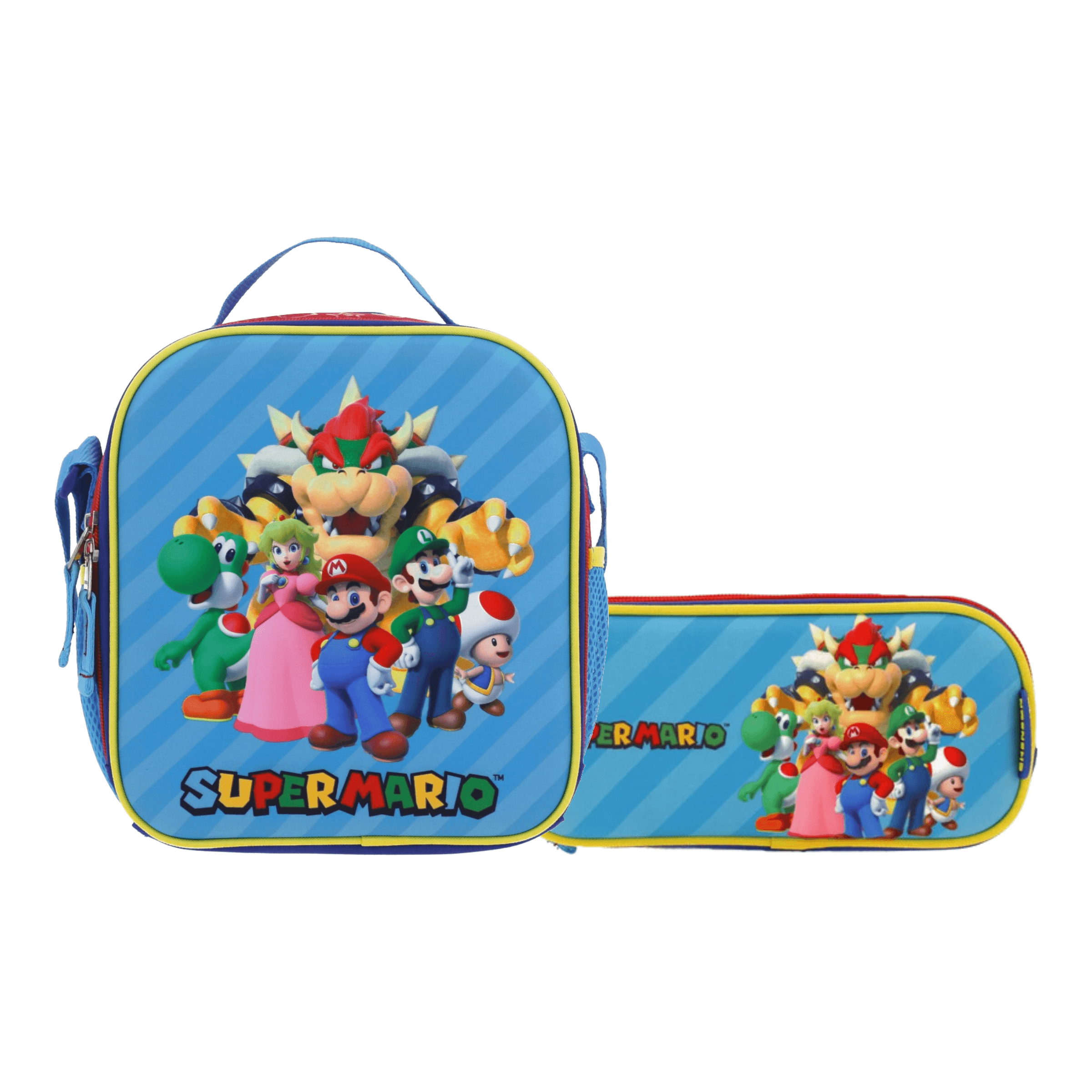 Kit Escolar Mario Bros by Chenson Lonchera + Lapicera Rojo Infantil - Modelo MB66369, modelo MB66369-R-K2OA