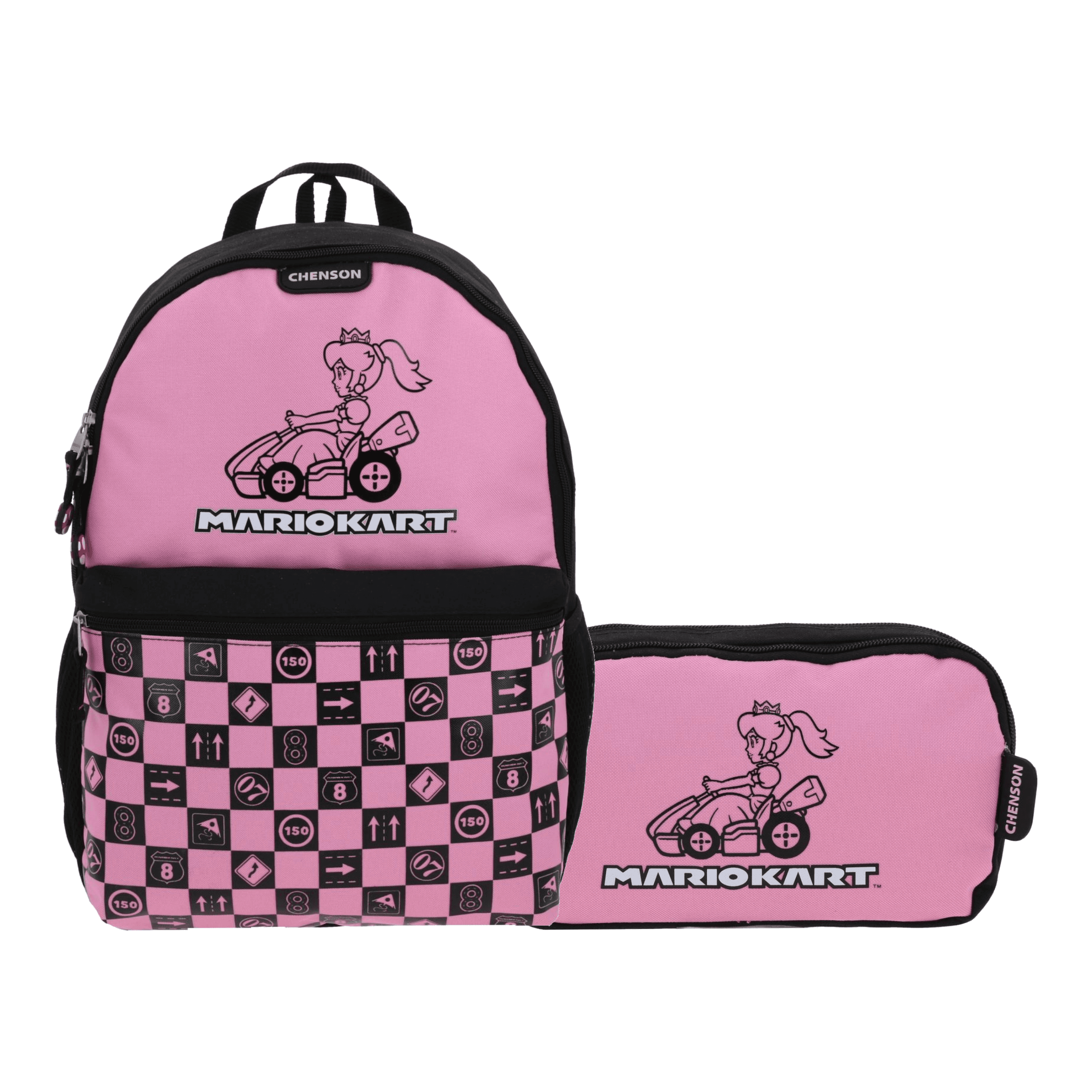 Kit Escolar Mario Bros by Chenson (Mochila + Lapicera) Negro Infantil - Modelo MB70359, modelo MB70359-3-KC2A
