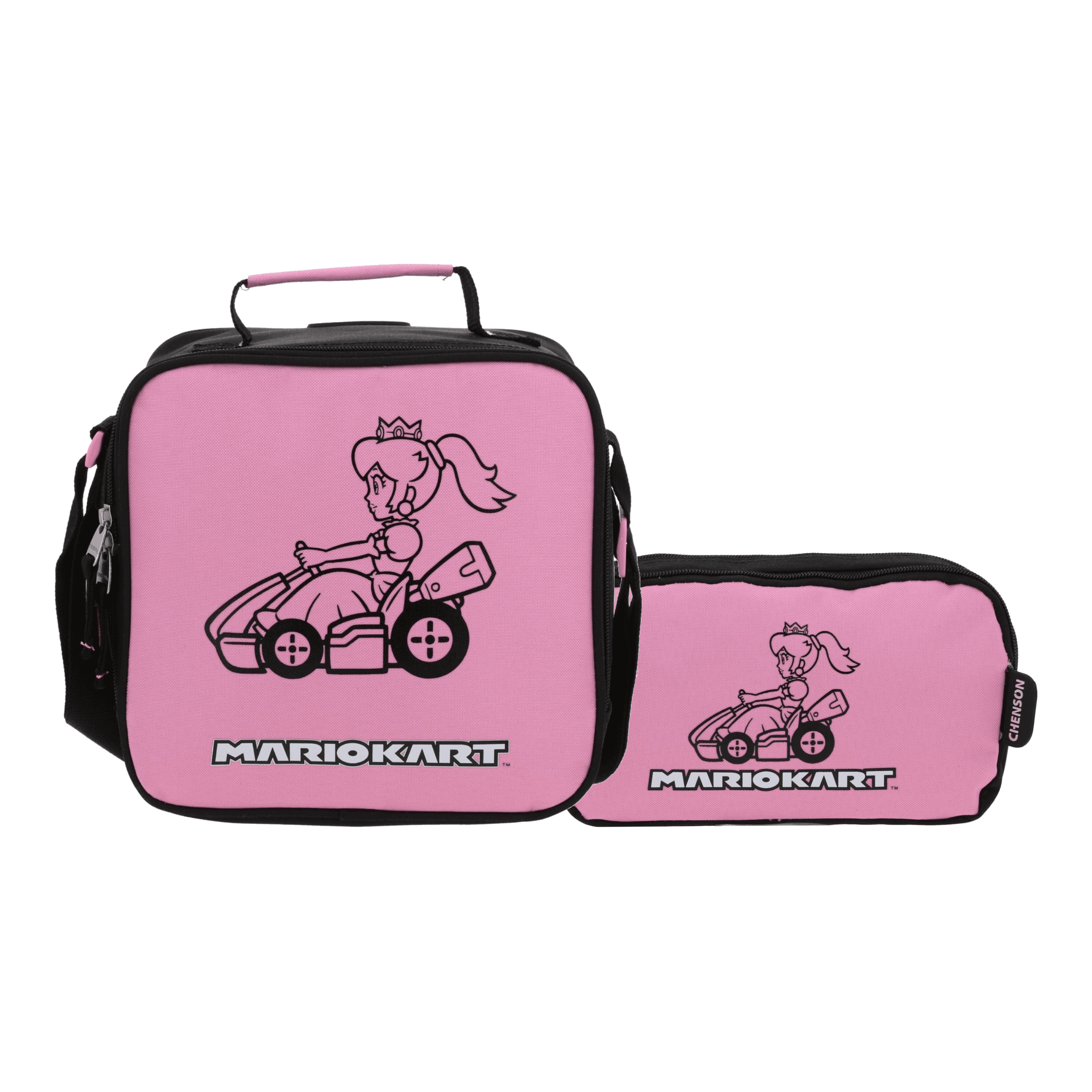 Kit Escolar Mario Bros by Chenson (Lonchera + Lapicera) Negro Infantil - Modelo MB70360, modelo MB70360-3-K2OA