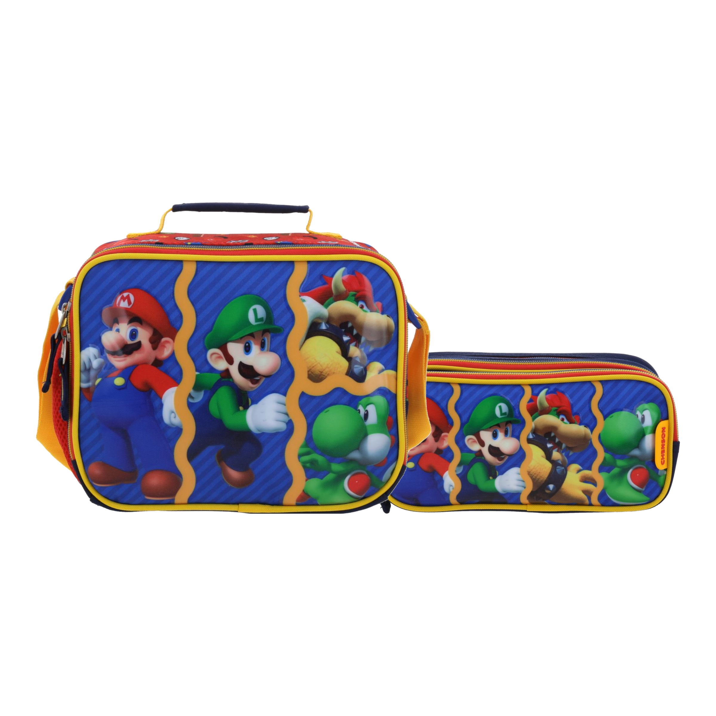 Kit Escolar Mario Bros by Chenson Mochila + Mochila Rojo Infantil, modelo MB71082-R-K2OA