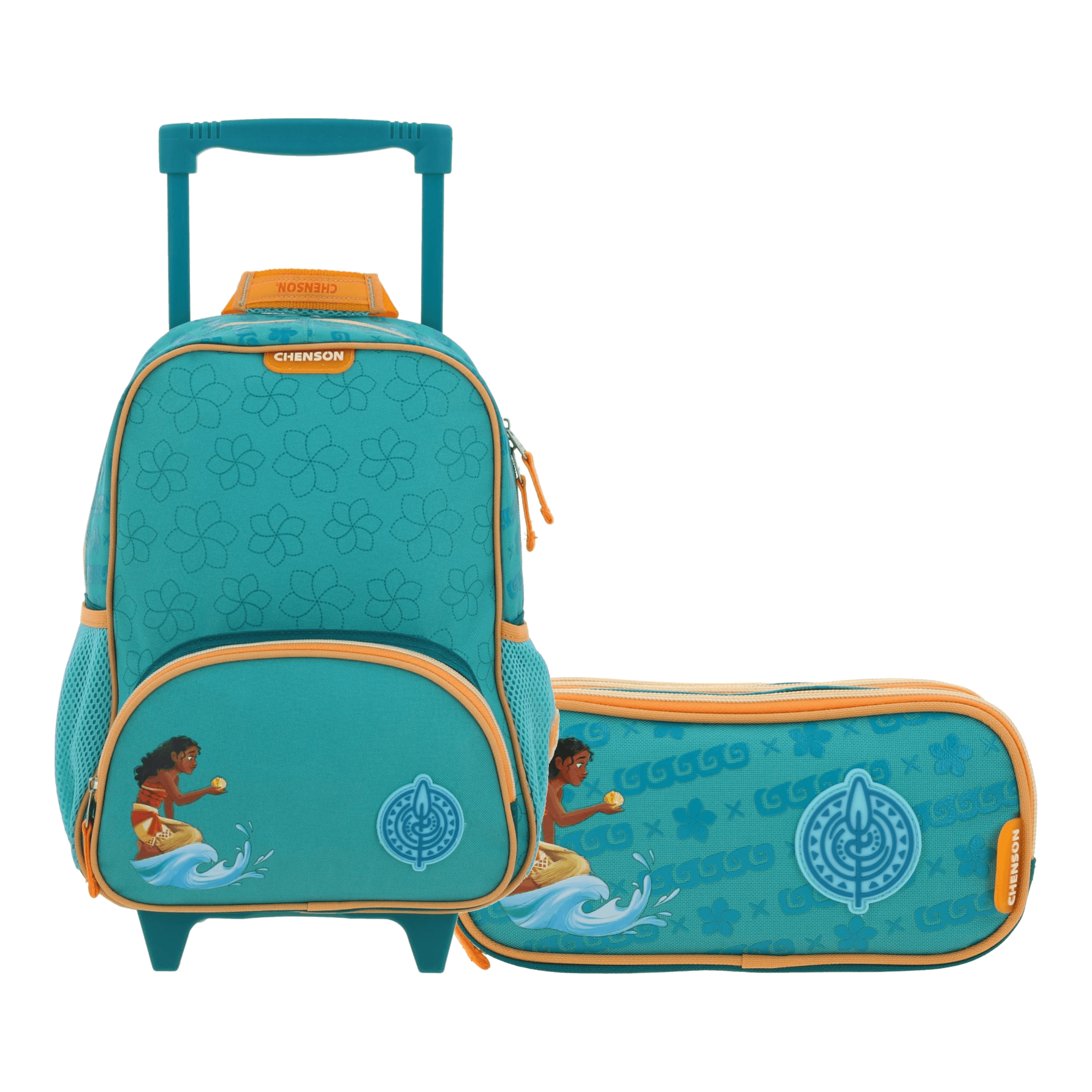 Kit Escolar Princesa Moana by Chenson (Mochila + Lapicera) Turquesa - Modelo PR70398, modelo PR70398-T-KC2A