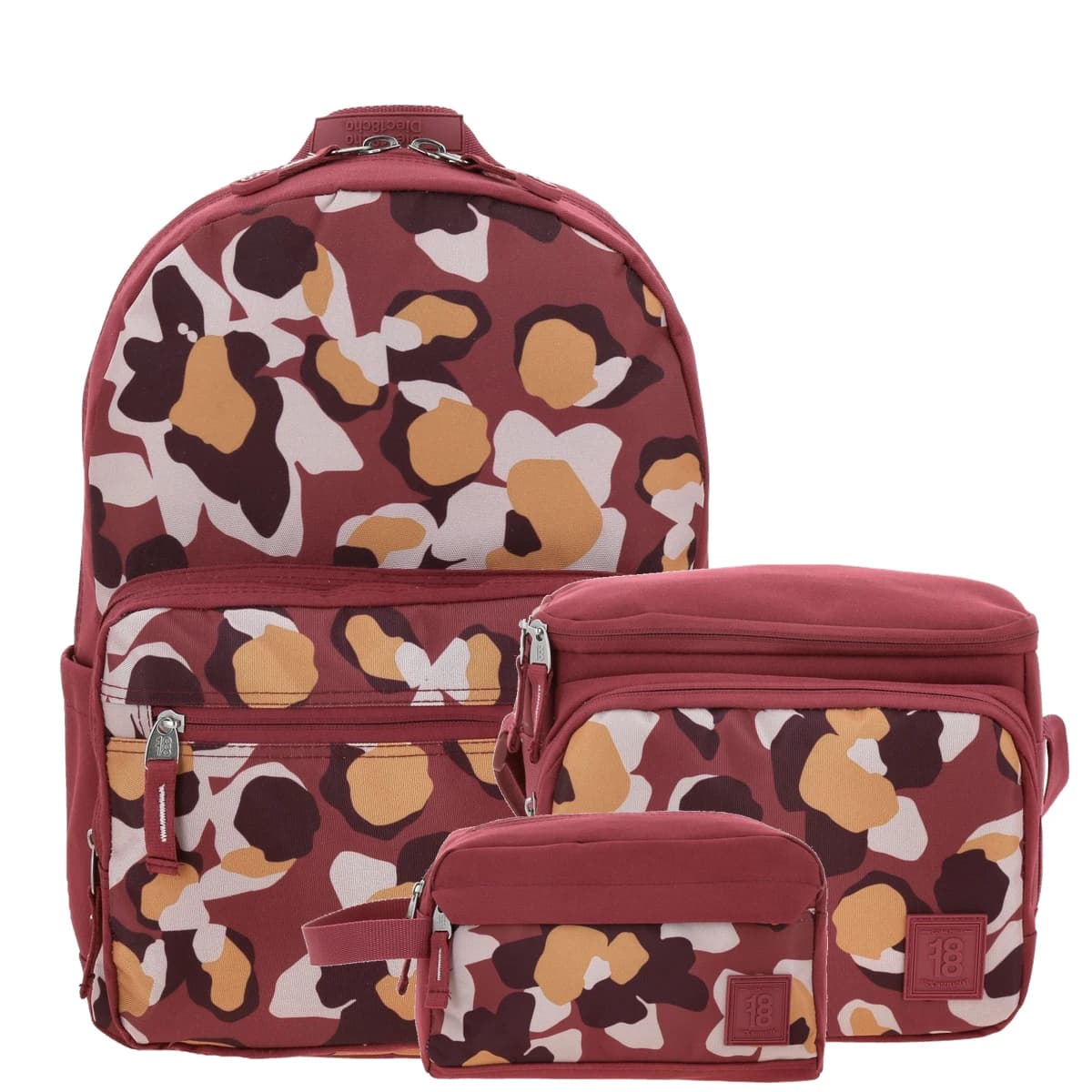 Kit Escolar 1818 by Chenson Magenta (Mochila + Lonchera + Lapicera) Juvenil, modelo 1866314M-KC3