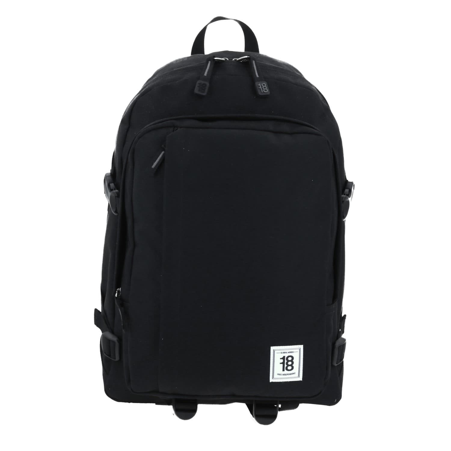 Mochila escolar Juvenil 1818 by Chenson color negro con compartimentos - Modelo 1865950, modelo 1865950-3