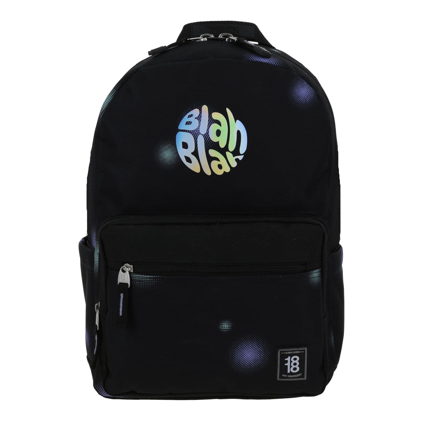 Mochila escolar juvenil 1818 by Chenson en color negro con organizador, modelo 1866004-3