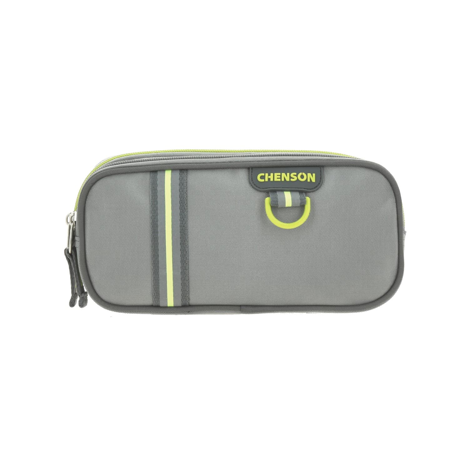 Lapicera escolar Chenson Clásico gris con doble compartimento - Modelo CH66493, modelo CH66493-2