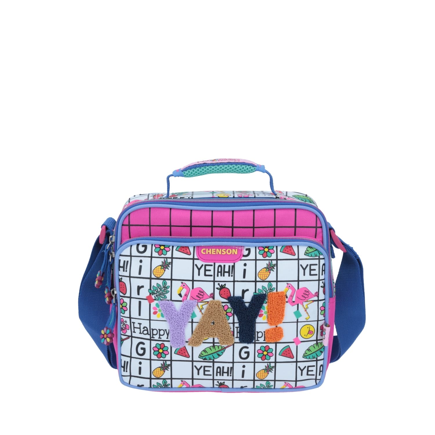 Lonchera Escolar Happy Girl Rosa con Forro Térmico - Chenson, modelo HG63754-P
