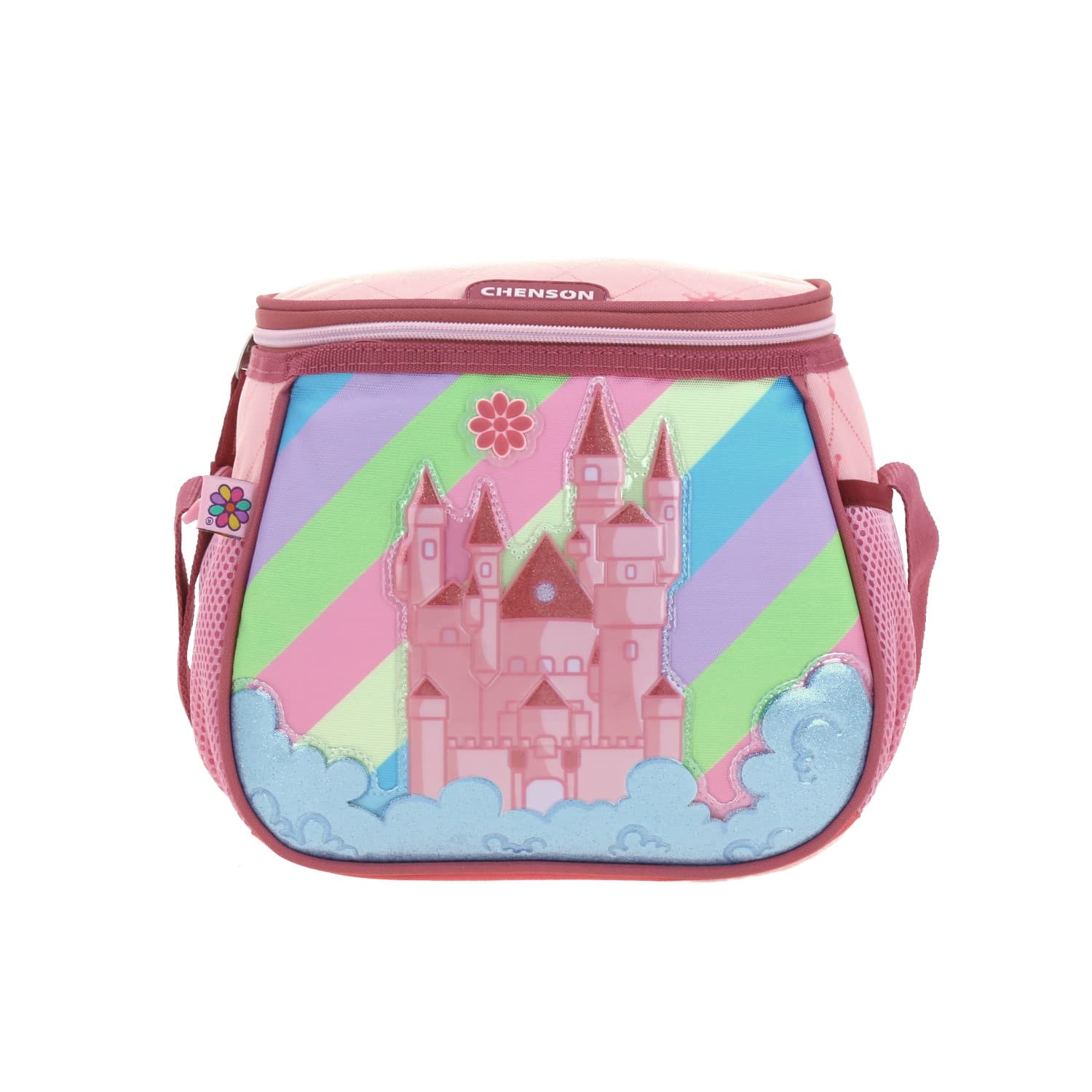 Lonchera escolar Happy Girl by Chenson rosa con forro térmico - Modelo HG66031, modelo HG66031-P