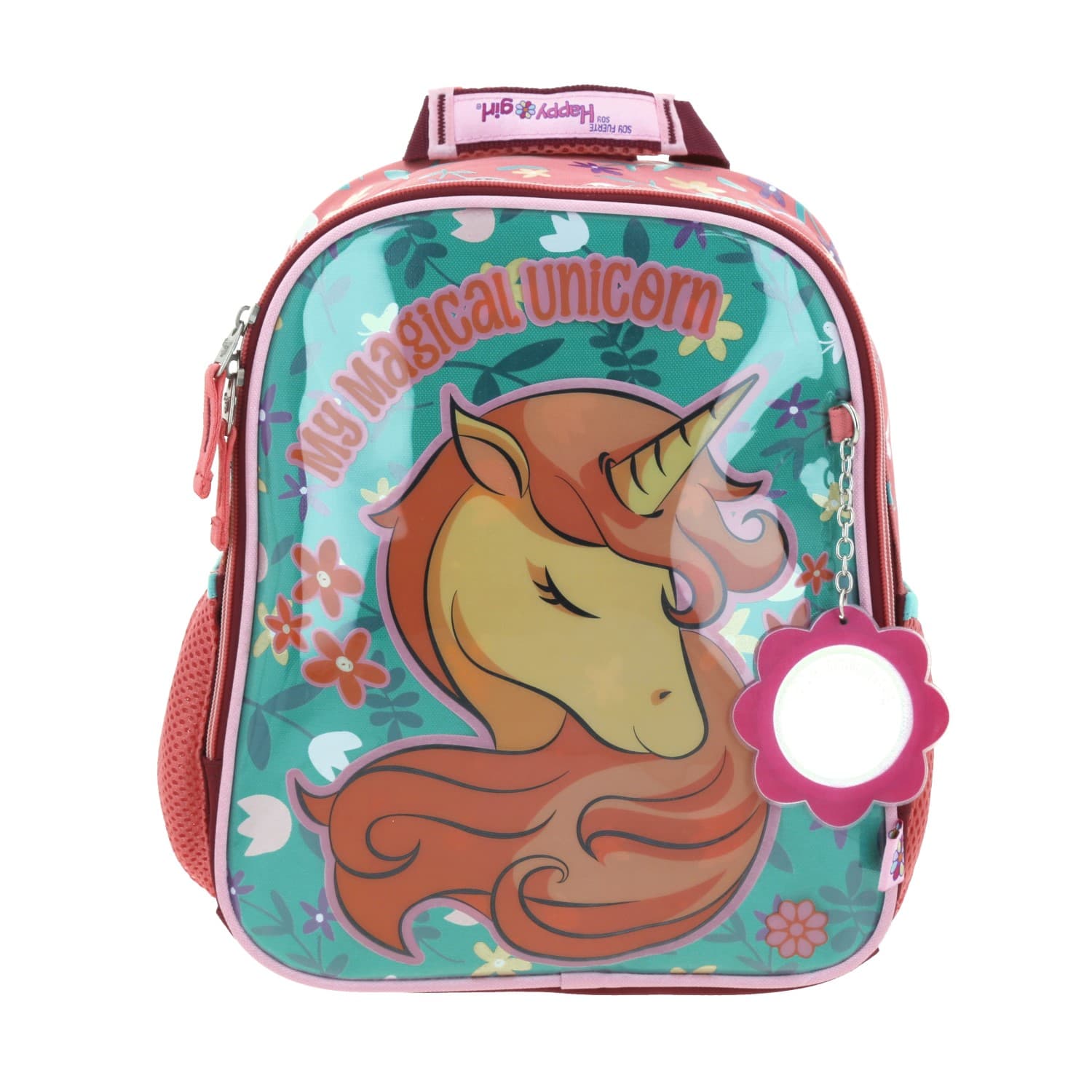 Kit Escolar Happy Girl by Chenson (Mochila + Lapicera) Rosa Infantil - Modelo HG66239, modelo HG66239-P-KC2A