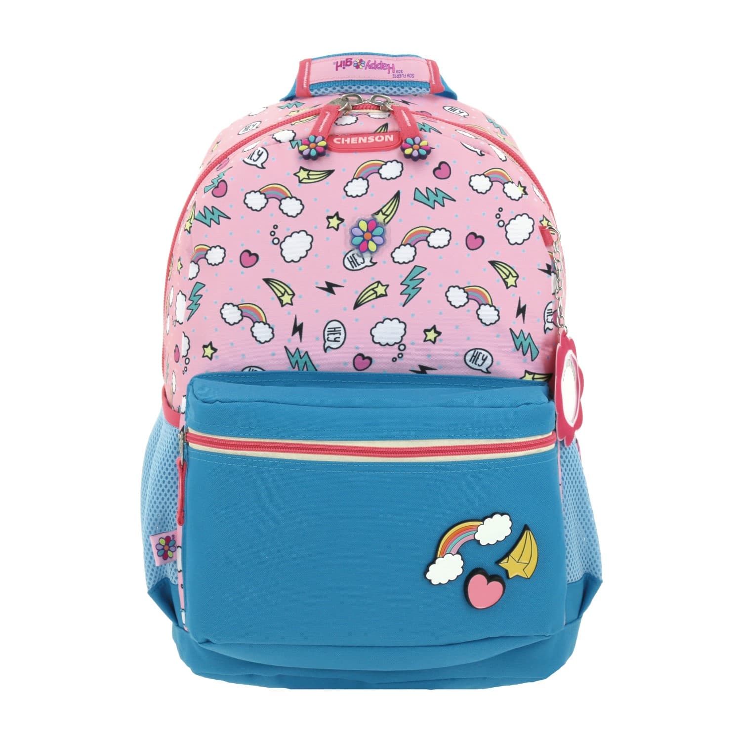 Mochila Escolar Happy Girl Rosa con Porta Tablet 10" | Chenson, modelo HG66303-P