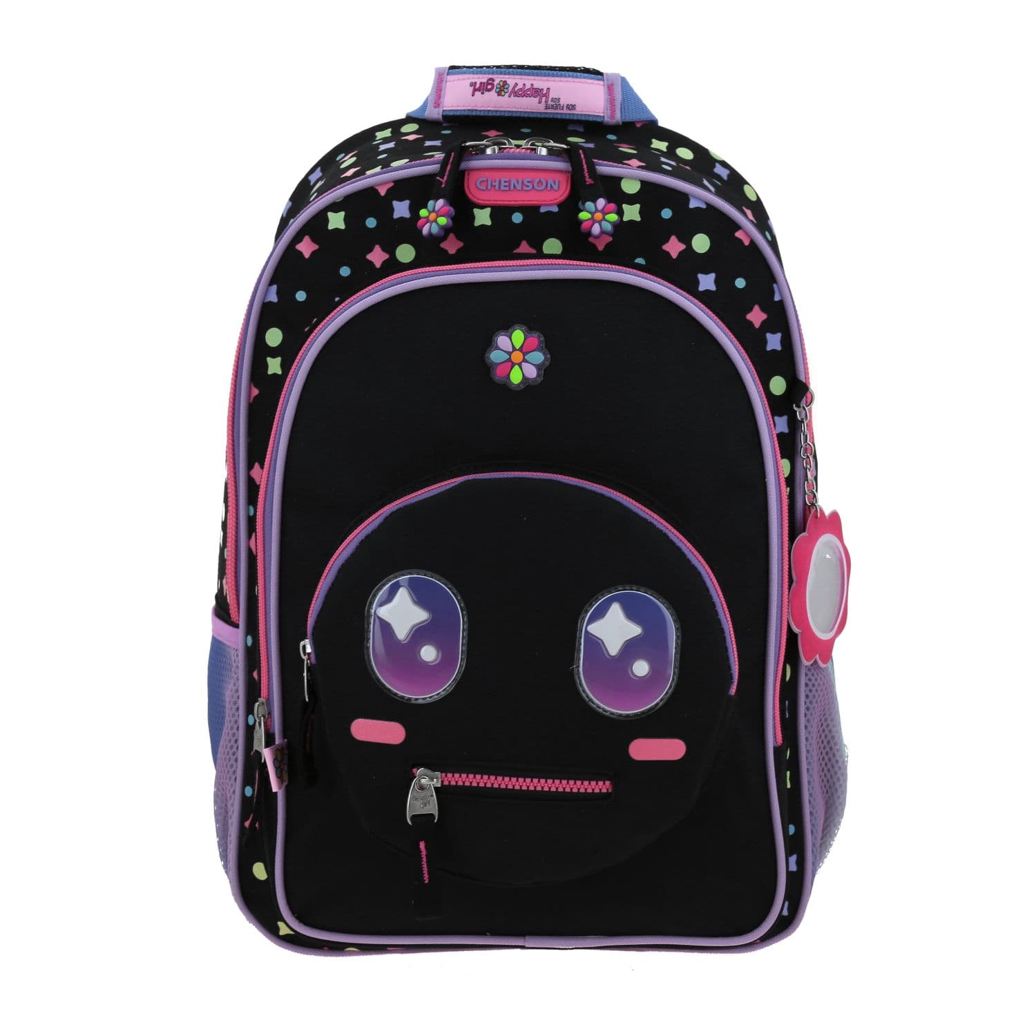 Kit Escolar Happy Girl by Chenson Mochila + Lonchera Negro Infantil - Modelo HG66426, modelo HG66426-3-KC2O