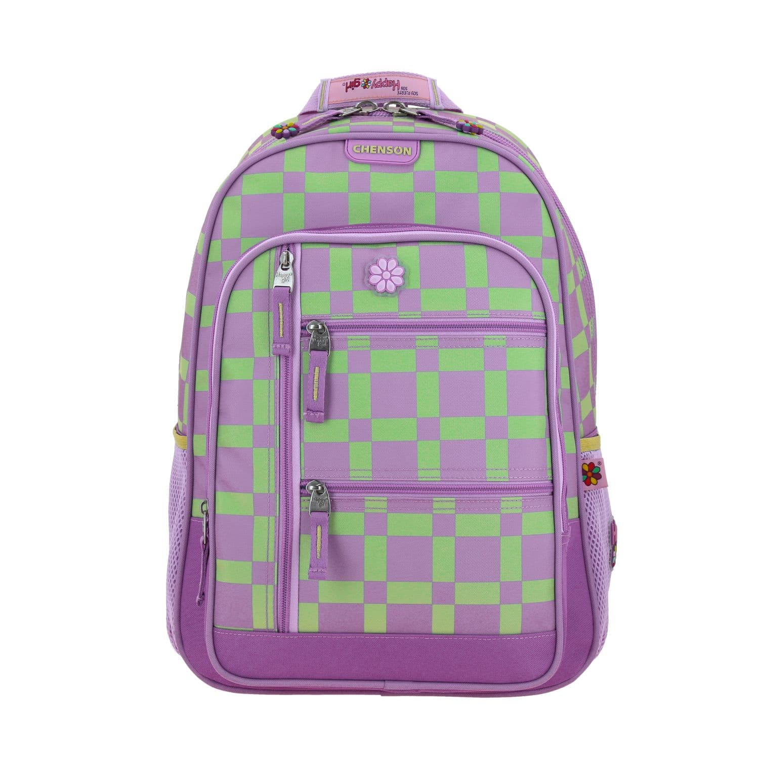 Kit Escolar Happy Girl by Chenson (Mochila + Lonchera + Lapicera) Uva Infantil - Modelo HG66516, modelo HG66516-U-KC3