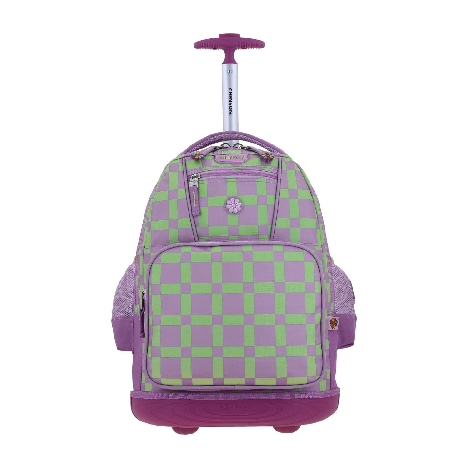 Kit Escolar Happy Girl by Chenson (Mochila con Ruedas + Lonchera + Lapicera) Uva Infantil - Modelo HG66519, modelo HG66519-U-KC3