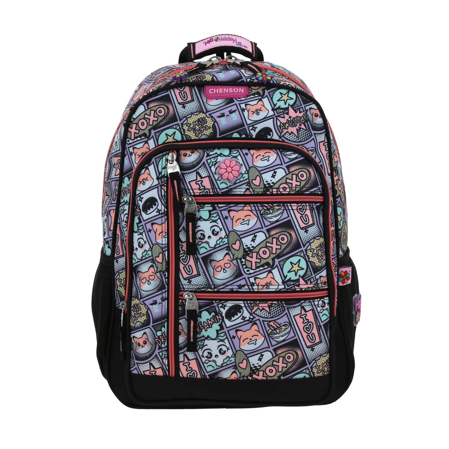Kit Escolar Happy Girl by Chenson (Mochila + Lonchera) Uva Infantil - Modelo HG66532, modelo HG66532-U-KC2O