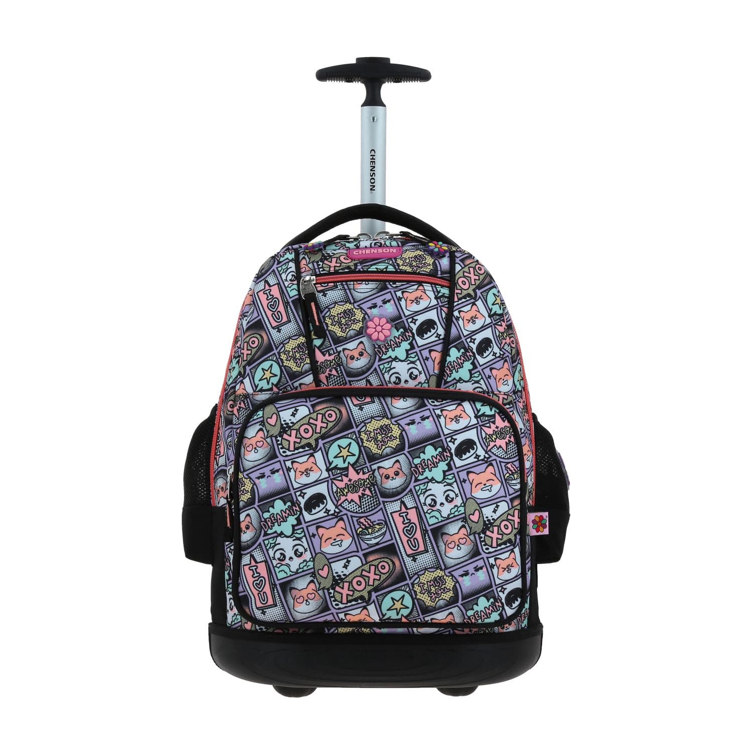 Kit Escolar Happy Girl by Chenson (Mochila con Ruedas + Lonchera) Uva Infantil - Modelo HG66535, modelo HG66535-U-KB2O