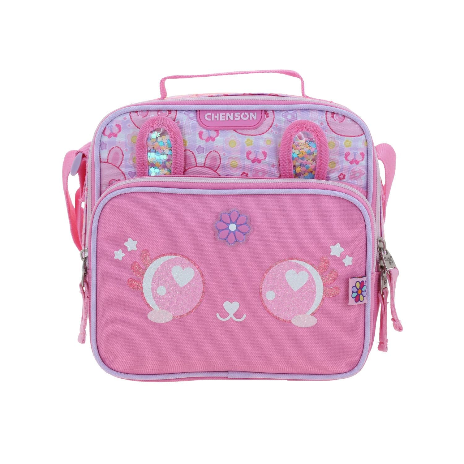 Kit Escolar Happy Girl by Chenson (Lonchera + Lapicera) Rosa Infantil - Modelo HG66564, modelo HG66564-P-K2OA