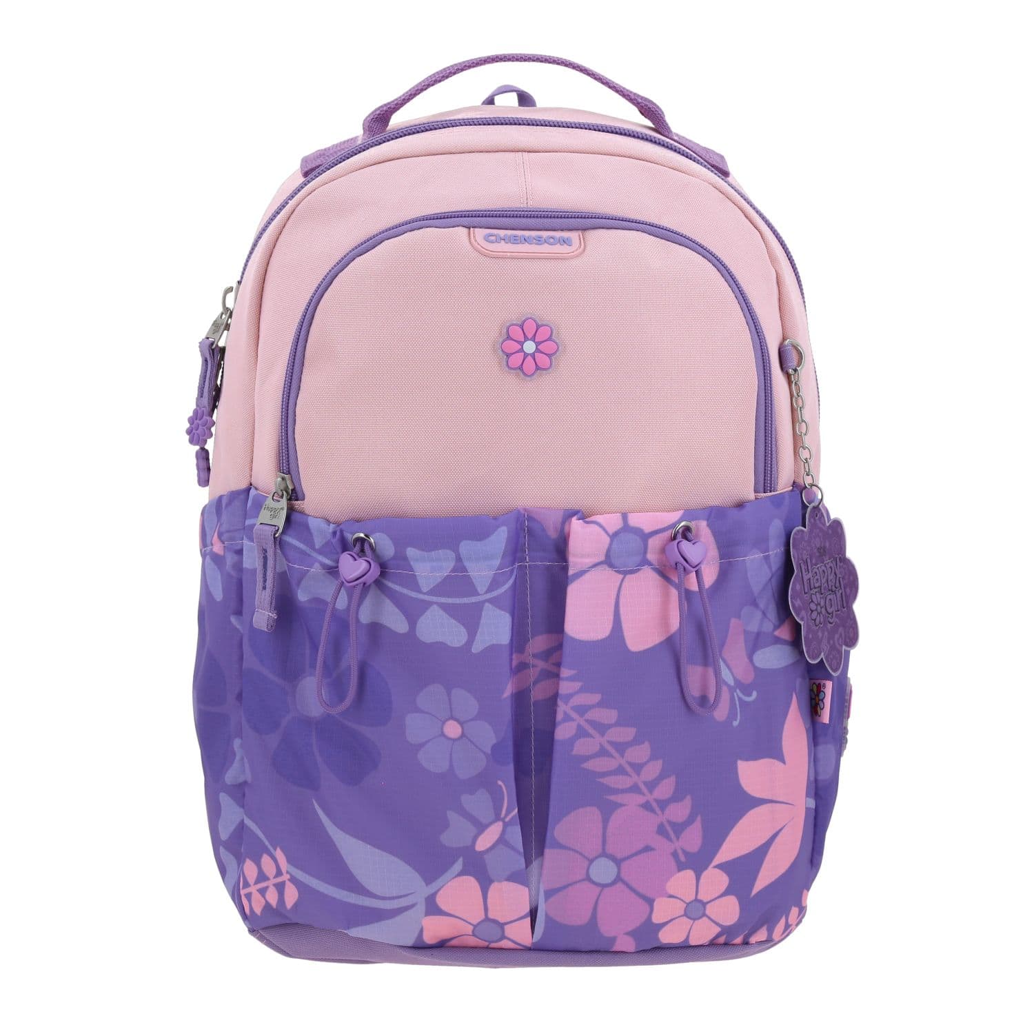Kit Escolar Happy Girl by Chenson Mochila + Lonchera Uva Infantil - Modelo HG70172, modelo HG70172-U-KC2O